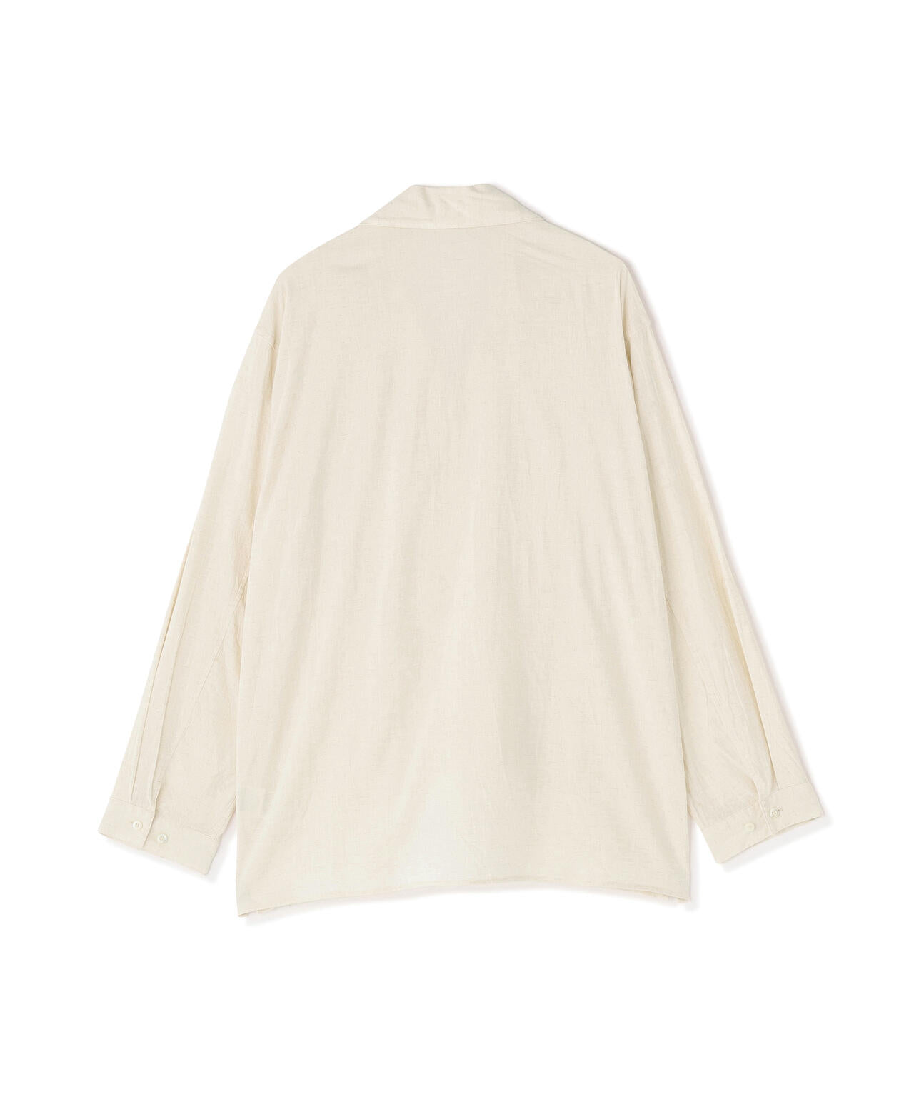 別注]blurhms / COTTON LINEN OPEN-COLLAR SHIRT LONG SLEEVE | THE