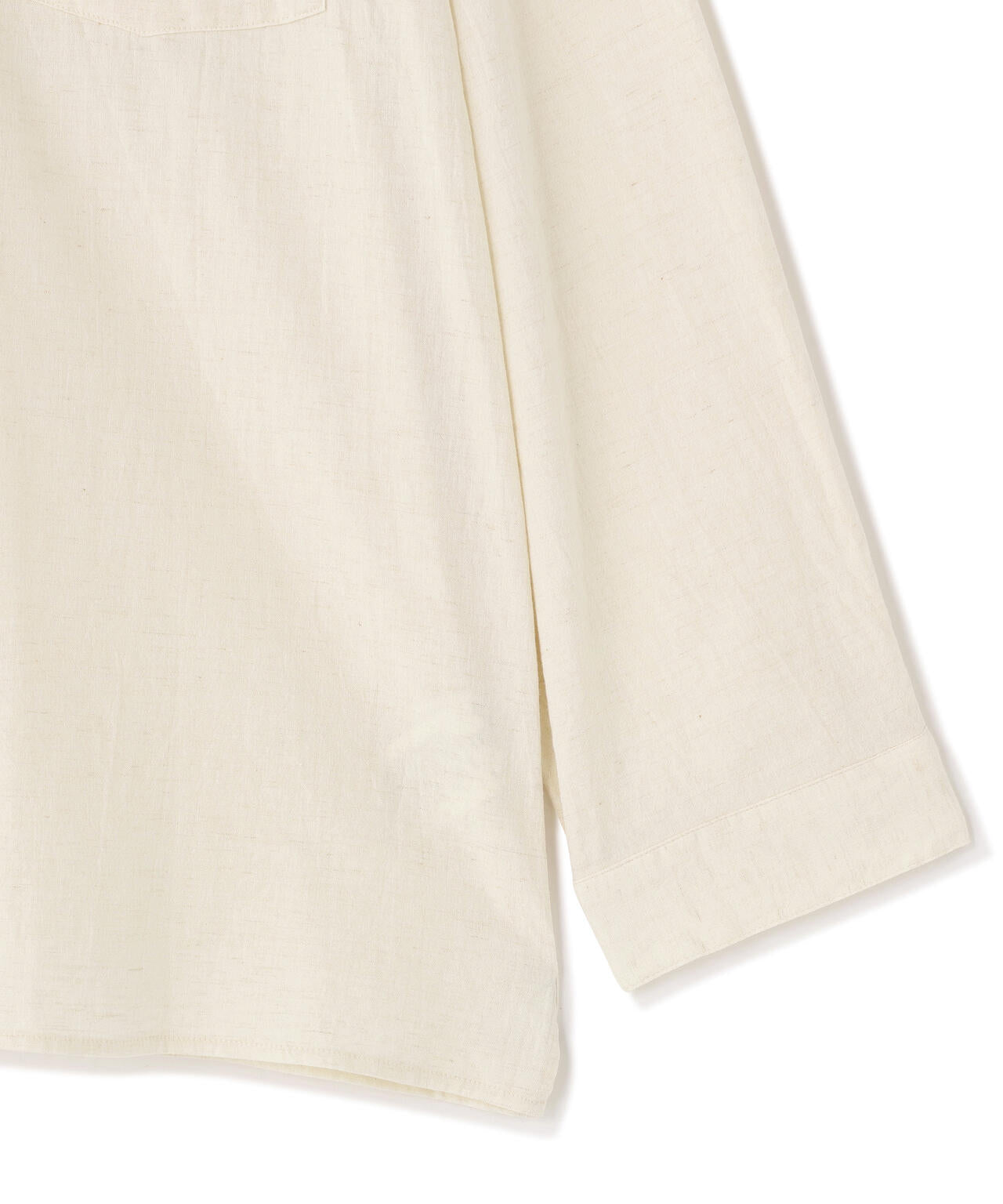 別注]blurhms / COTTON LINEN OPEN-COLLAR SHIRT LONG SLEEVE | THE