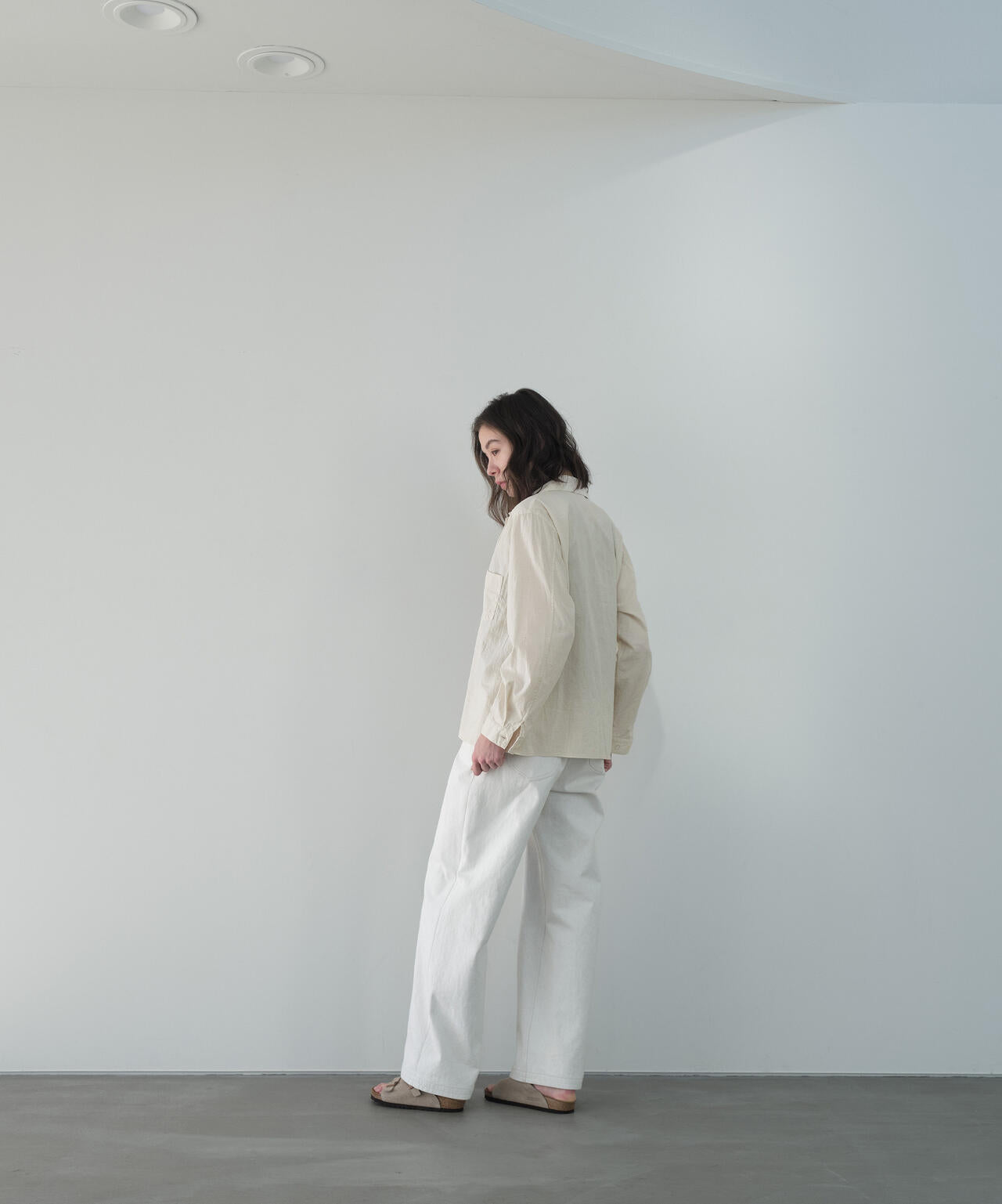 別注]blurhms / COTTON LINEN OPEN-COLLAR SHIRT LONG SLEEVE | THE