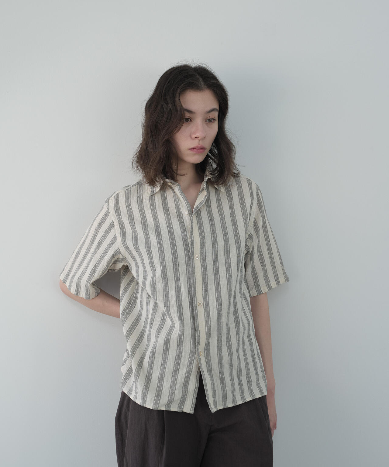 別注]blurhms / COTTON LINEN HALF-SLEEVE SHIRT | THE LIBRARY（ザ