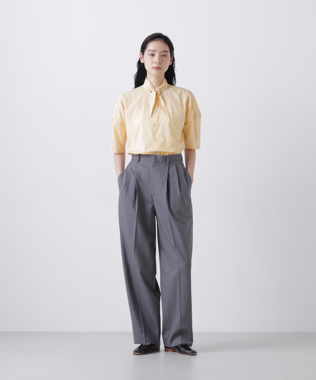 LEMAIRE / SHORT SLEEVE SHIRT WITH FOULARD | THE LIBRARY（ザ ライブ