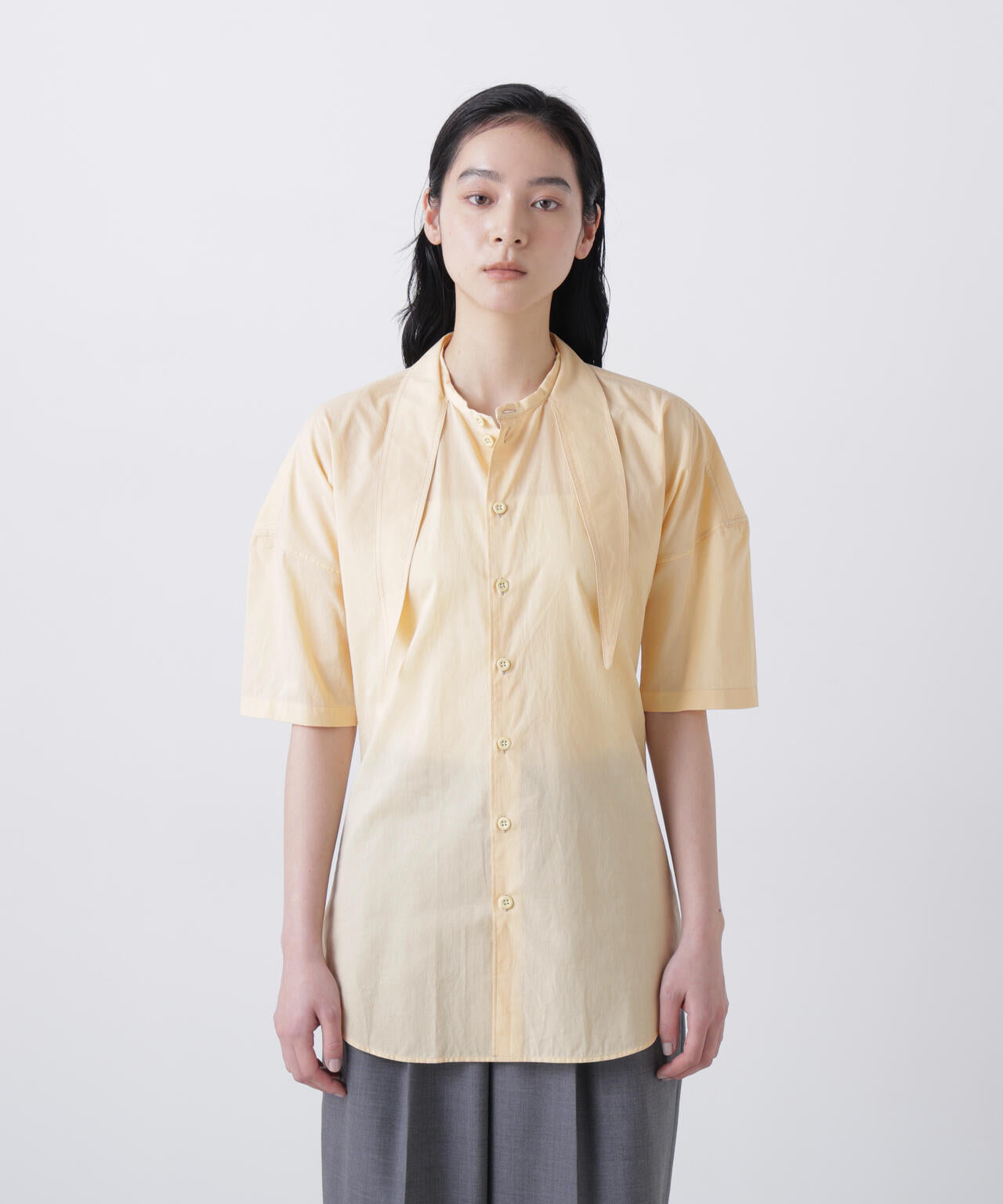 LEMAIRE / SHORT SLEEVE SHIRT WITH FOULARD | THE LIBRARY（ザ ライブ