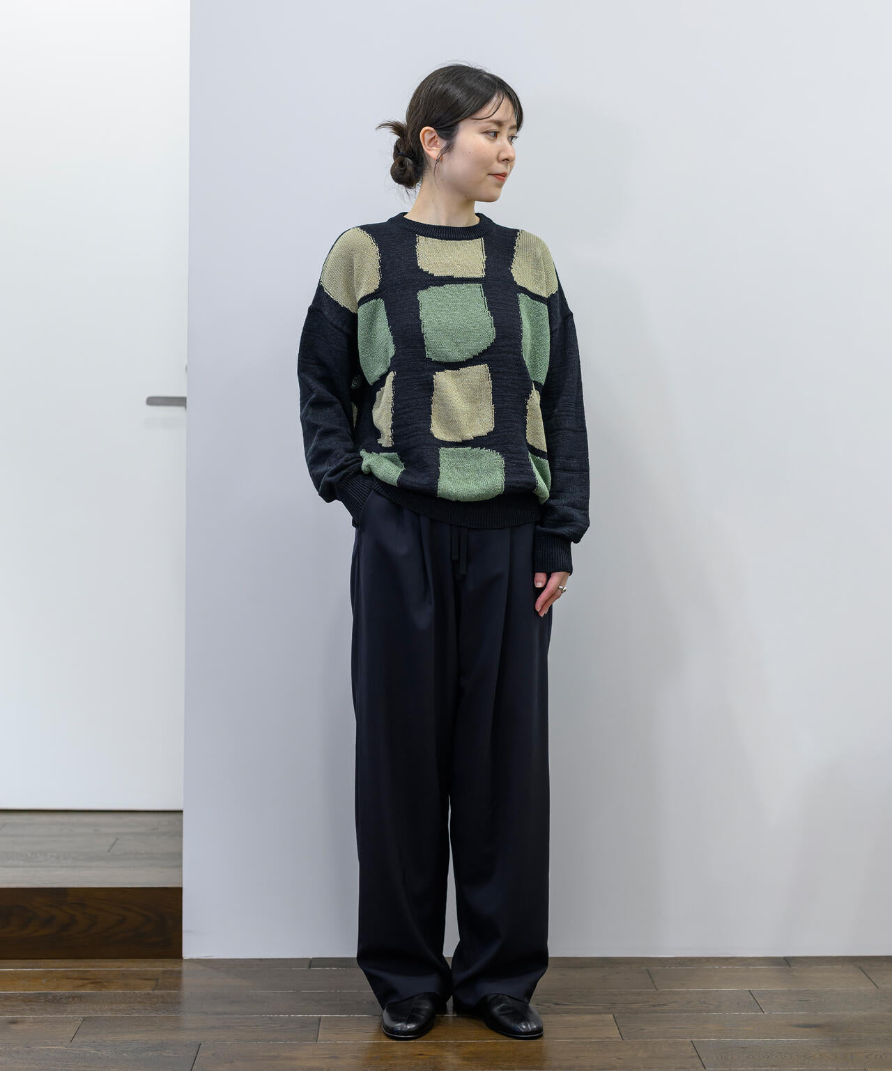 Cristaseya / WASHI PAPER PATCHWORK SWEATER | THE LIBRARY（ザ