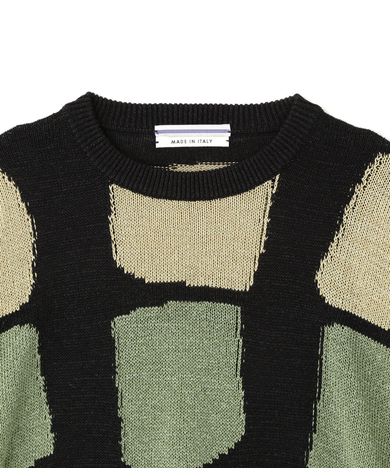 【新品】クリスタセヤ WASHI PAPER 1 YARN SWAETER Cristaseya / WASHI PAPER PATCHWORK SWEATER | THE LIBRARY（ザ