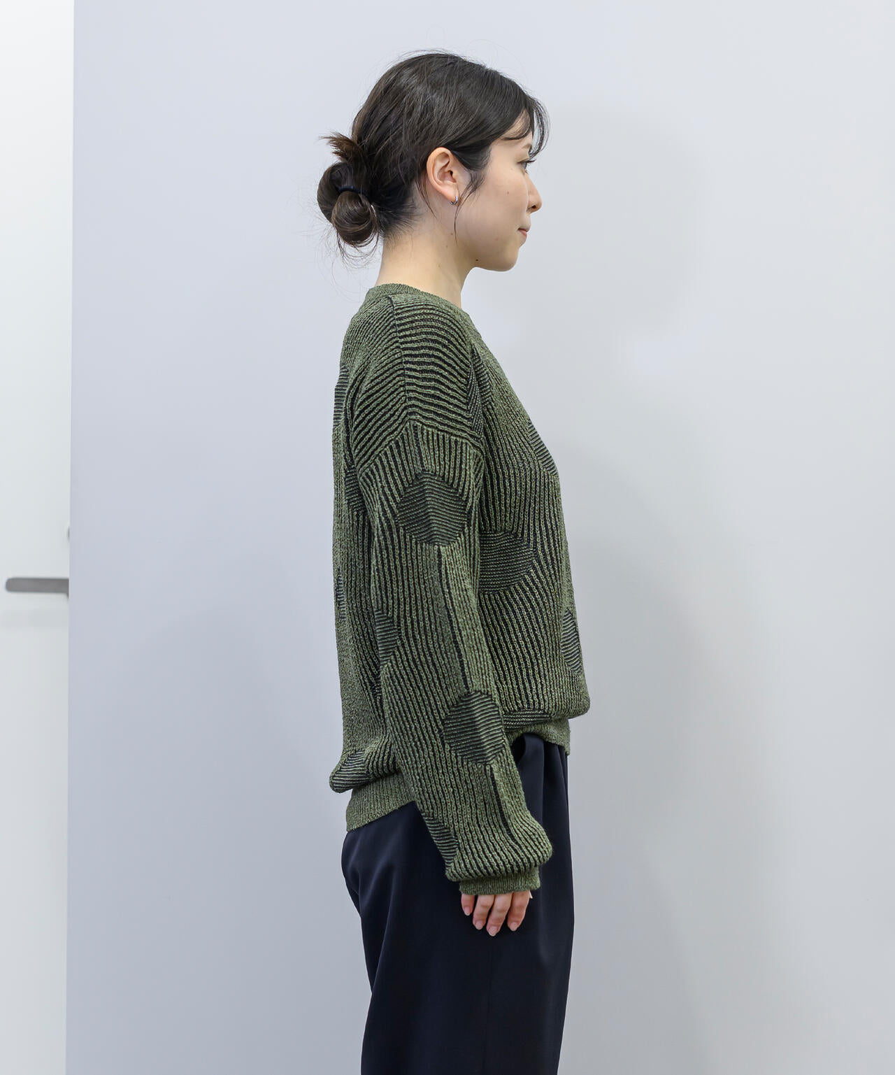 【新品】クリスタセヤ WASHI PAPER 1 YARN SWAETER Cristaseya / WASHI PAPER PATCHWORK SWEATER | THE LIBRARY（ザ