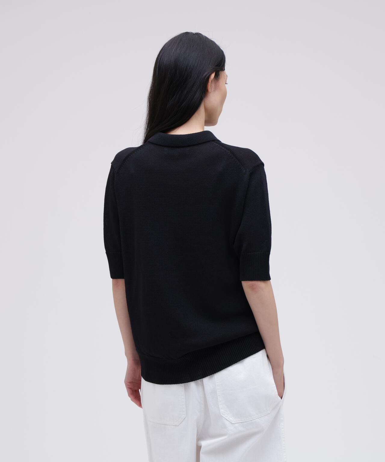 STUDIO NICHOLSON / PAPER YARN KNITTED POLO TOP | THE LIBRARY（ザ