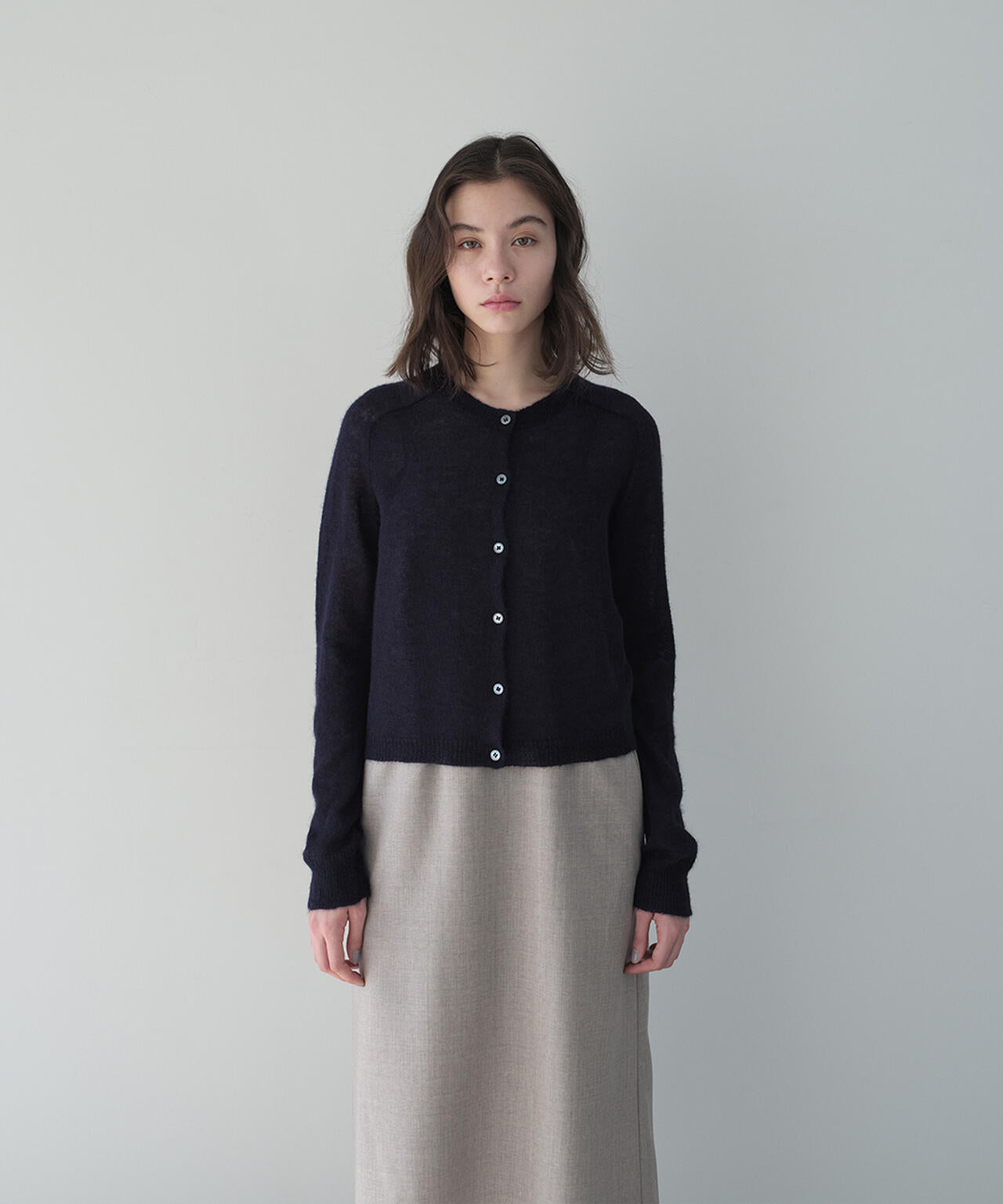 [別注]STUDIO NICHOLSON / MOHAIR LONG SLEEVE CARDIGAN