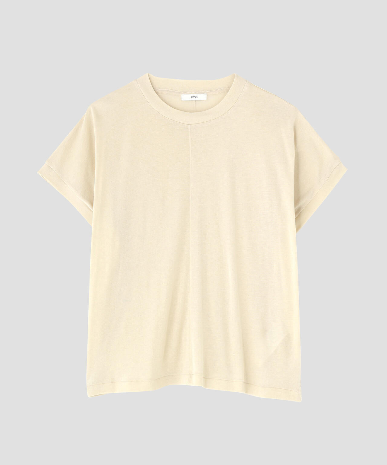 ATON / COTTON LINEN FRAISE OVERSIZED T-SHIRT