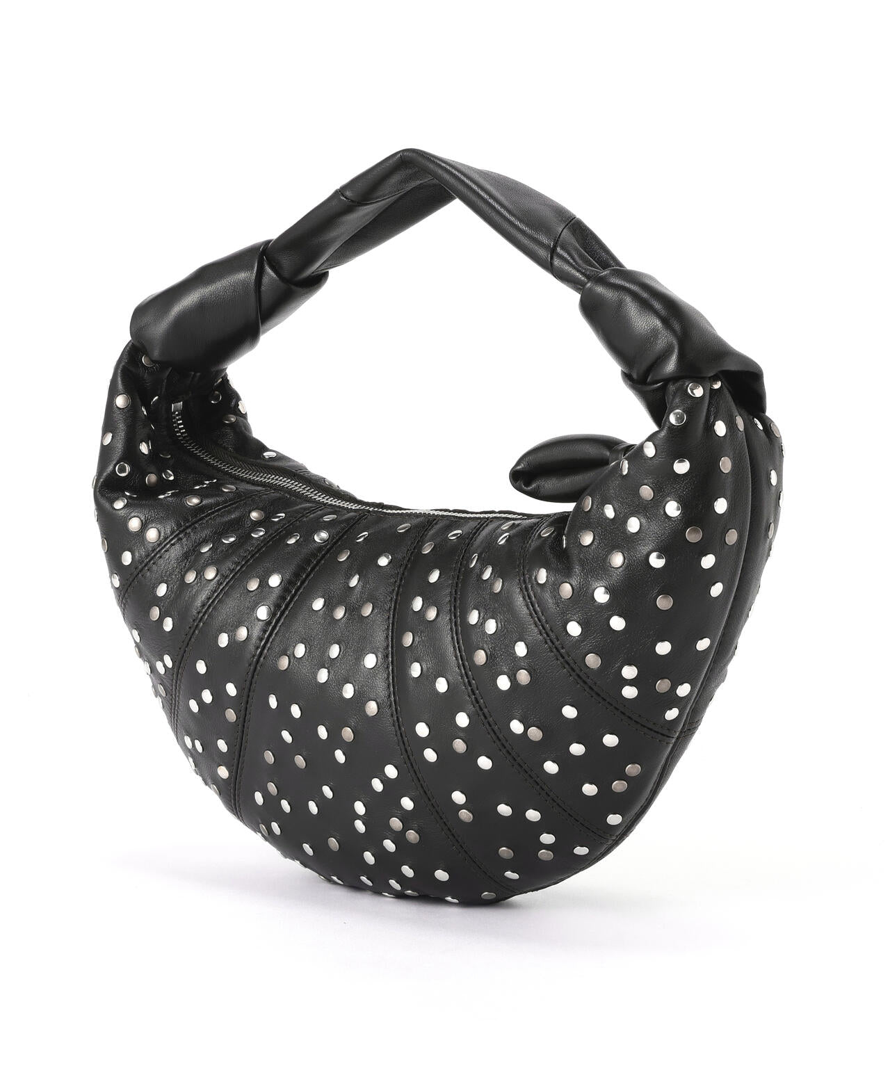 LEMAIRE / STUDS DOTS MINI FORTUNE CROISSANT BI GALVA