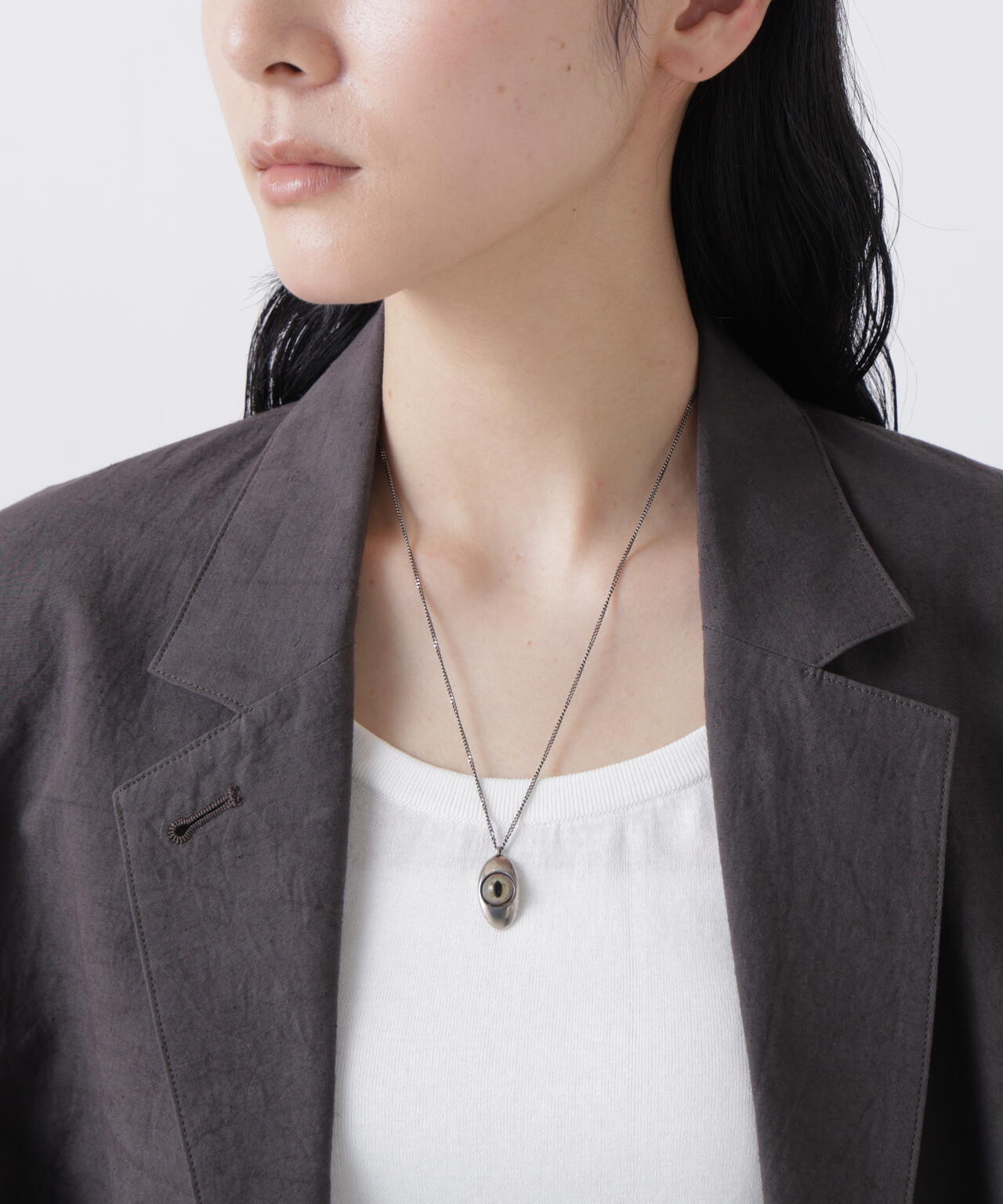 LEMAIRE / CAT EYE PENDANT NECKLACE