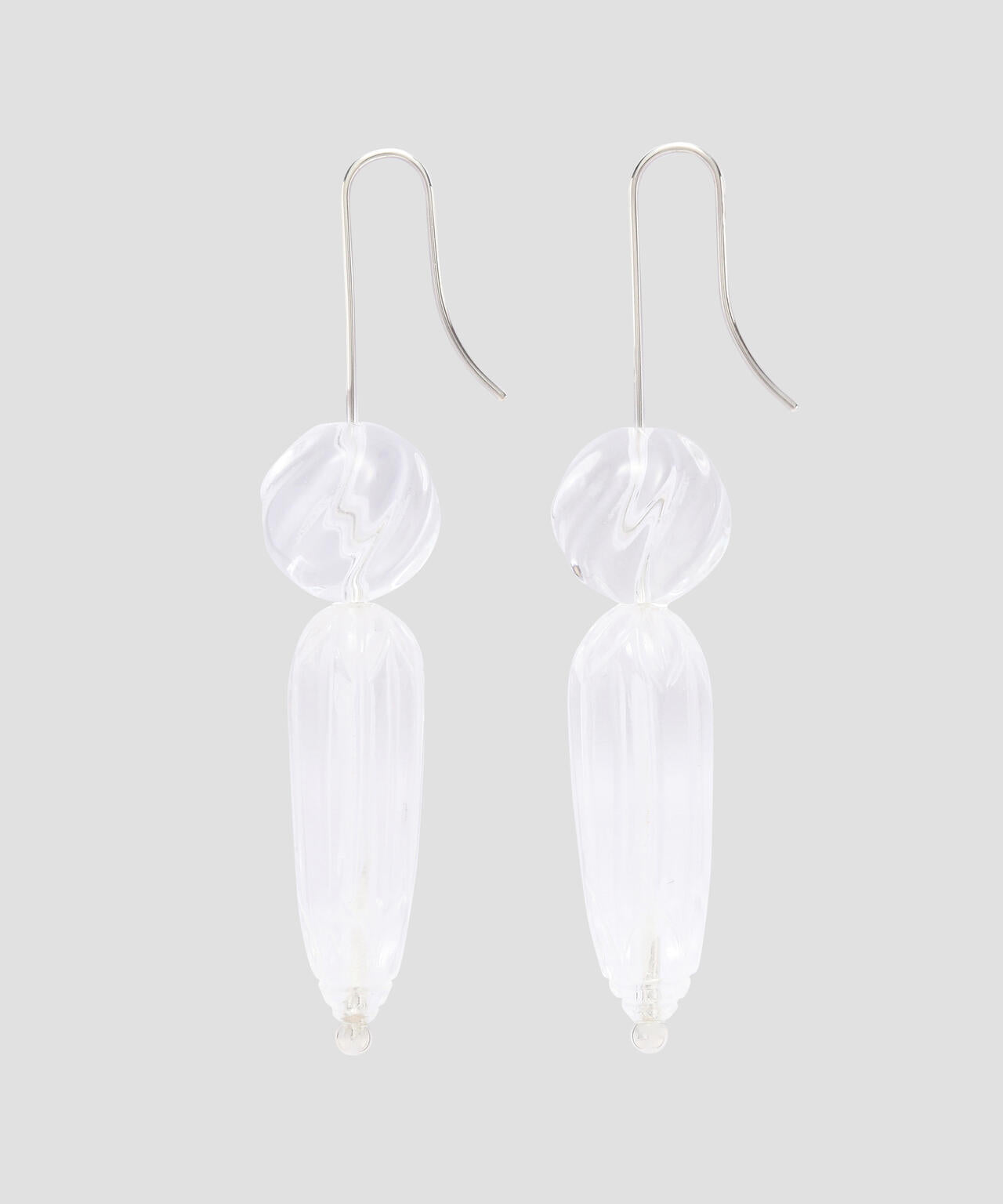R.ALAGAN / HISHI DROP EARRINGS / CLEAR