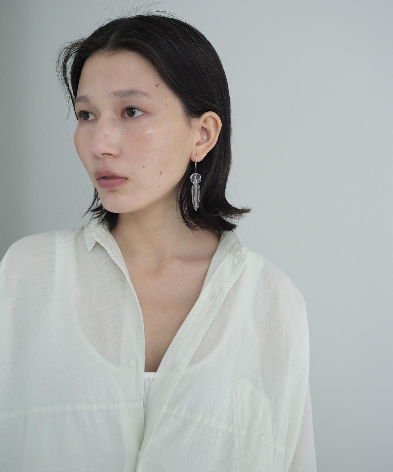R.ALAGAN / HISHI DROP EARRINGS / CLEAR | THE LIBRARY（ザ ライブ