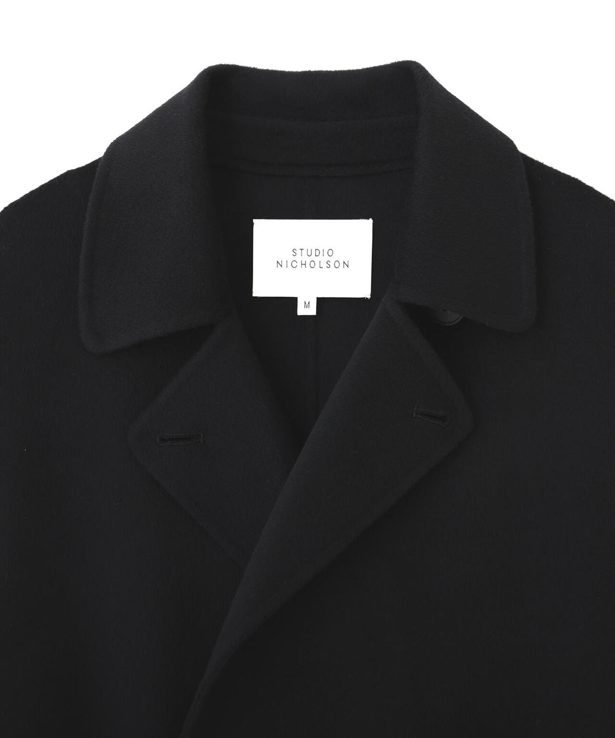 STUDIO NICHOLSON / DOUBLE FACED WOOL DB COAT