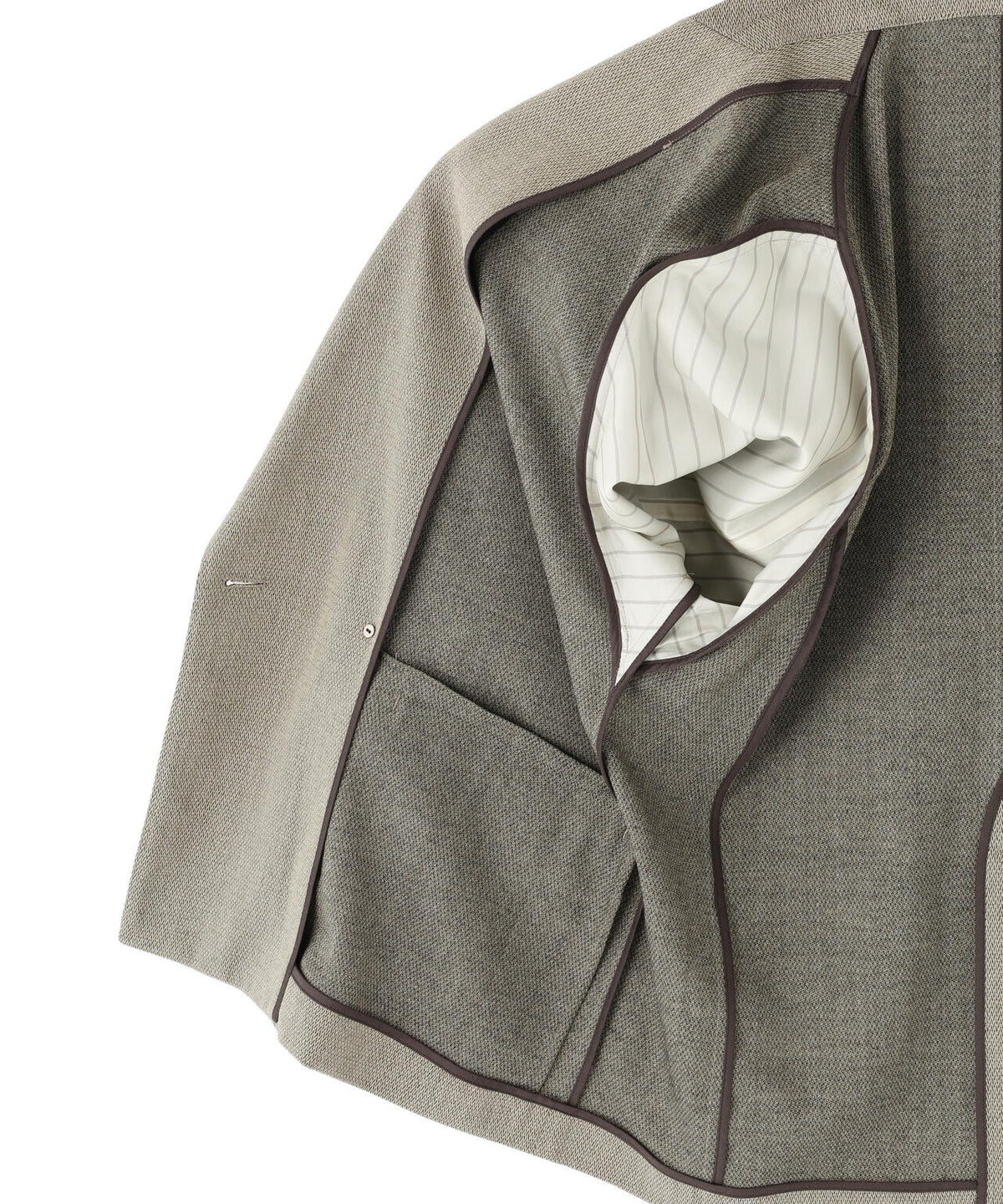 IRENISA / DOUBLE-BREASTED RELAX SHOULDER JACKET