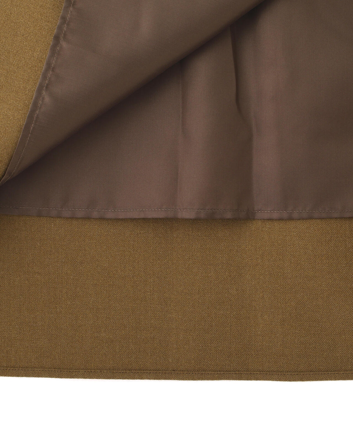 blurhms / WOOL GABARDINE WRAP BELTED SKIRT