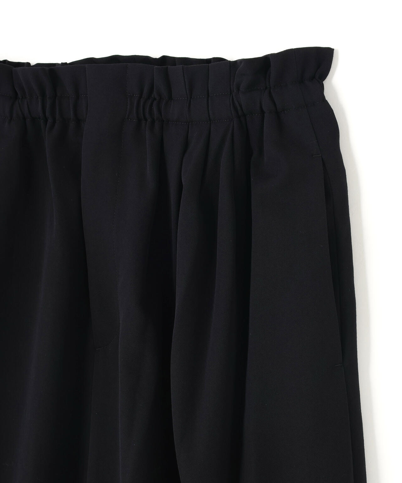ATON / WOOL GABARDINE WIDE TAPERED PANTS WOMEN
