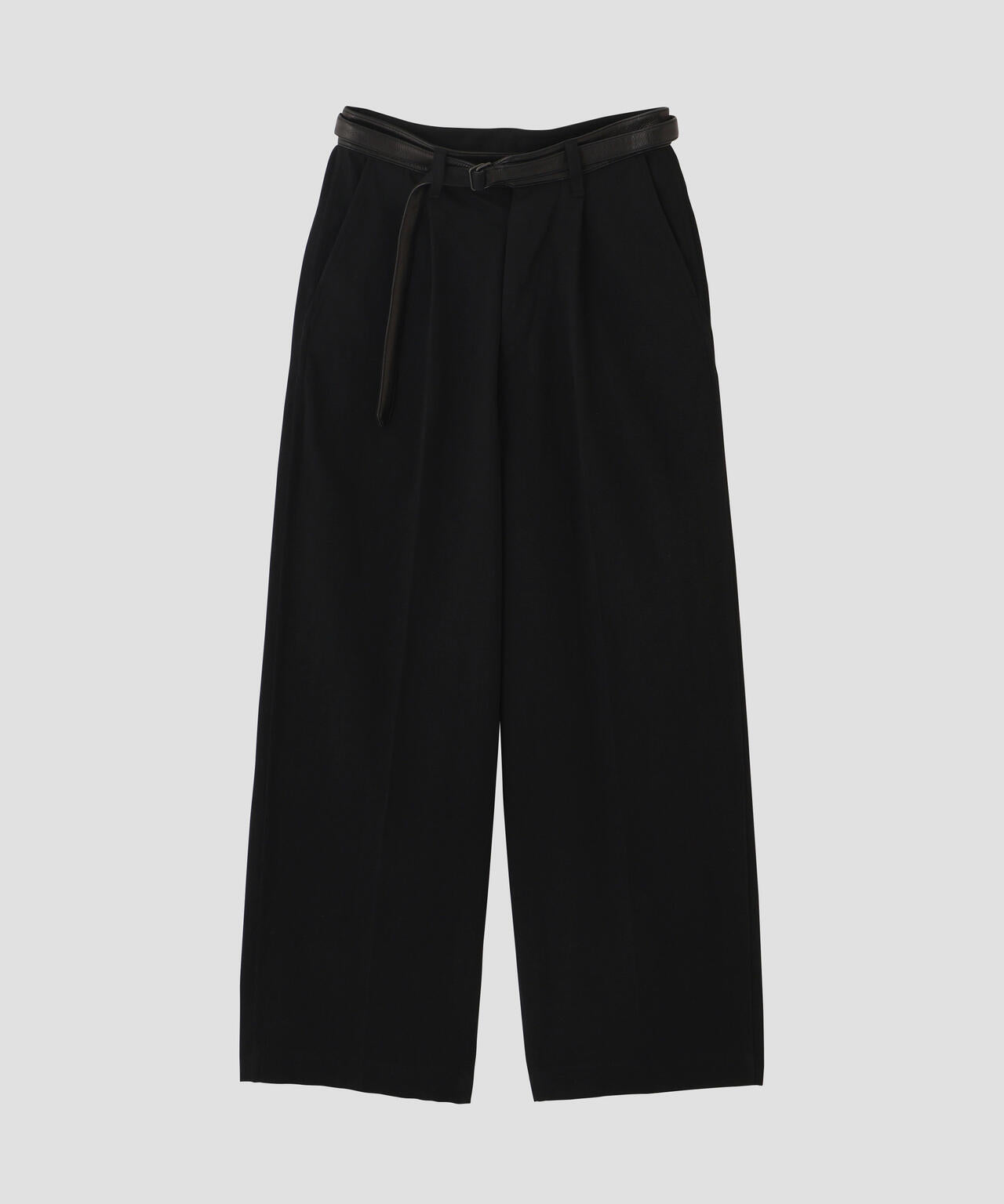 パンツ blurhms Denim-Leather Belted Trousers blurhms / DENIM-LEATHER BELTED TROUSERS WOMEN | THE LIBRARY（ザ