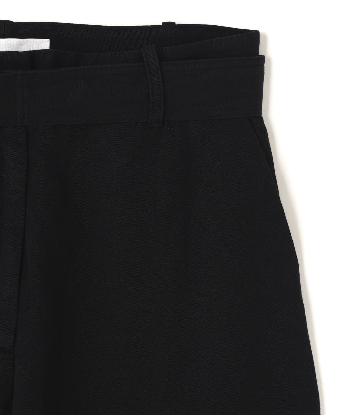 STUDIO NICHOLSON / GARMENT DYED LINEN BELTED ROUND LEG PANT WOMEN