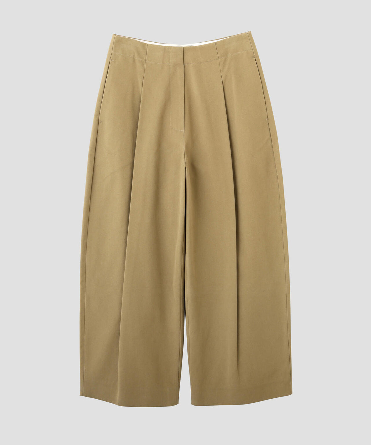 STUDIO NICHOLSON / PEACHED COTTON TWILL DEEP PLEAT VOLUME ANKLE CROP