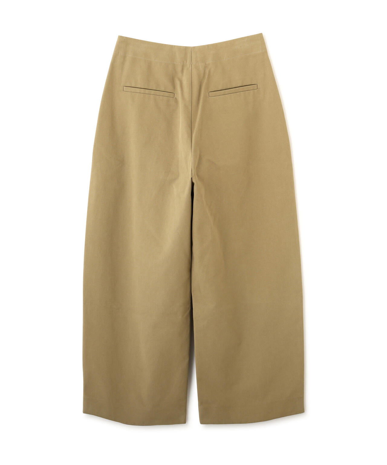 STUDIO NICHOLSON / PEACHED COTTON TWILL DEEP PLEAT VOLUME ANKLE CROP