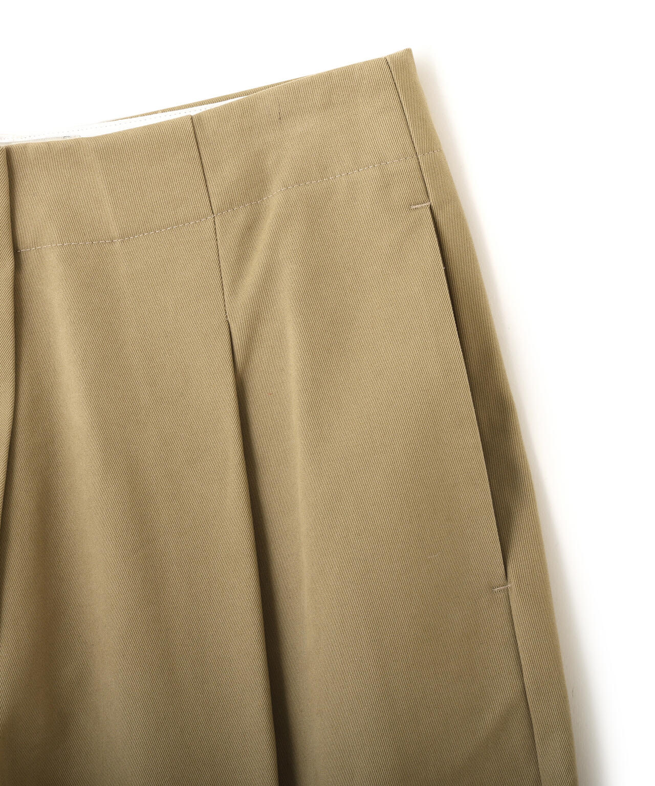STUDIO NICHOLSON / PEACHED COTTON TWILL DEEP PLEAT VOLUME ANKLE CROP
