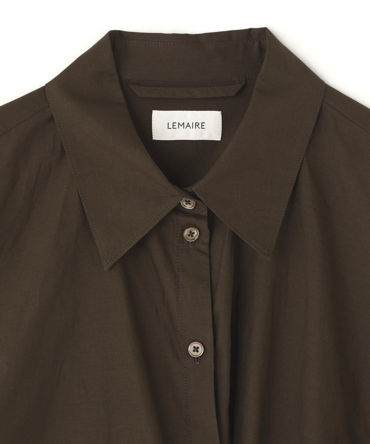 LEMAIRE / STRAIGHT COLLAR TWISTED SHIRT