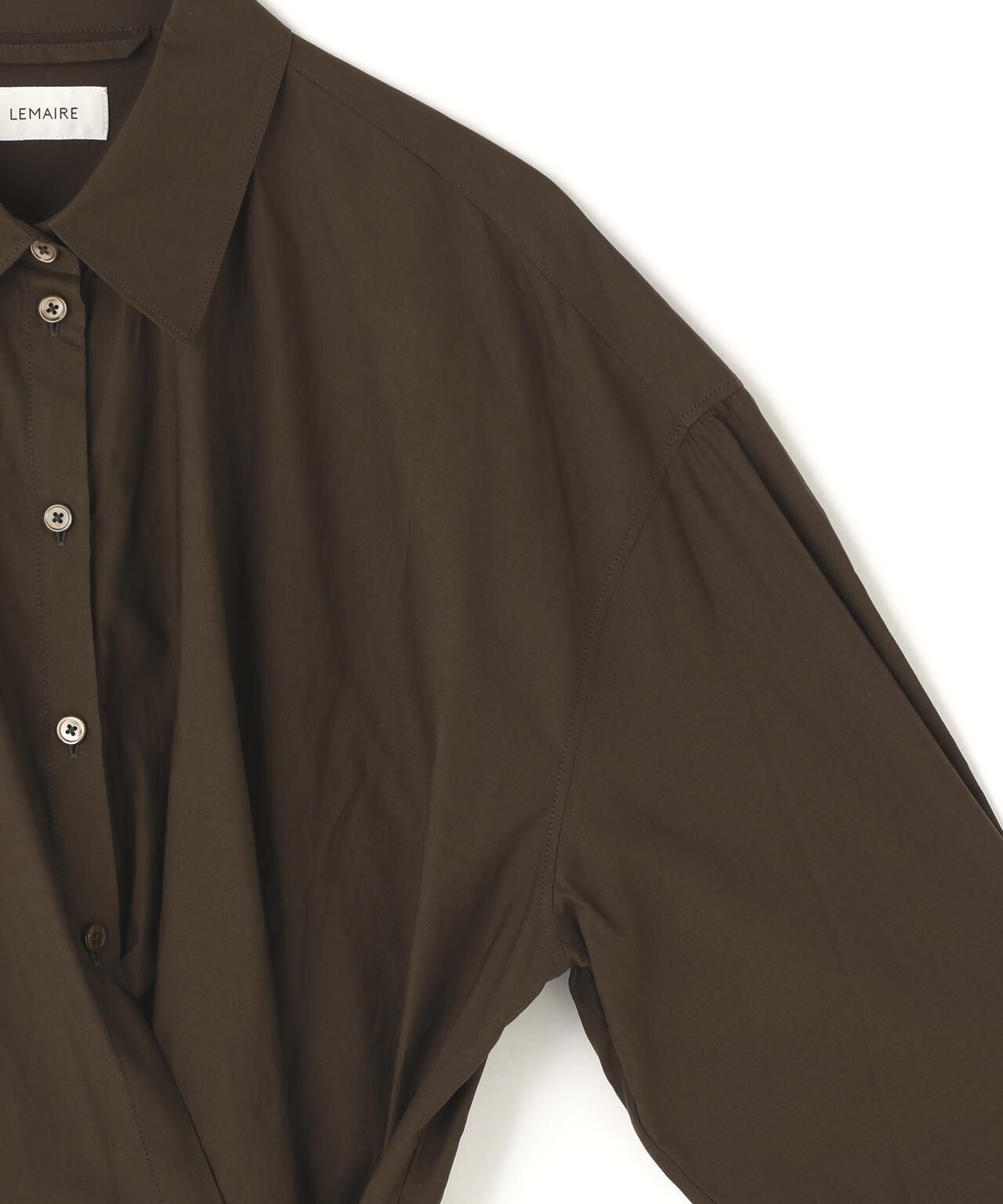 LEMAIRE / STRAIGHT COLLAR TWISTED SHIRT
