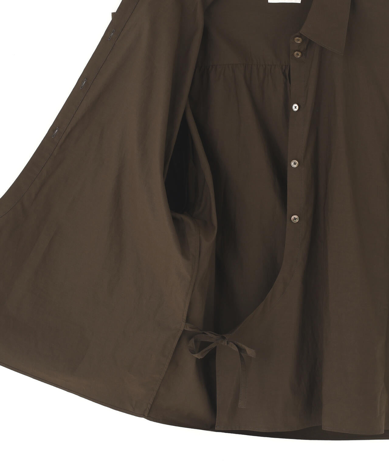 LEMAIRE / STRAIGHT COLLAR TWISTED SHIRT