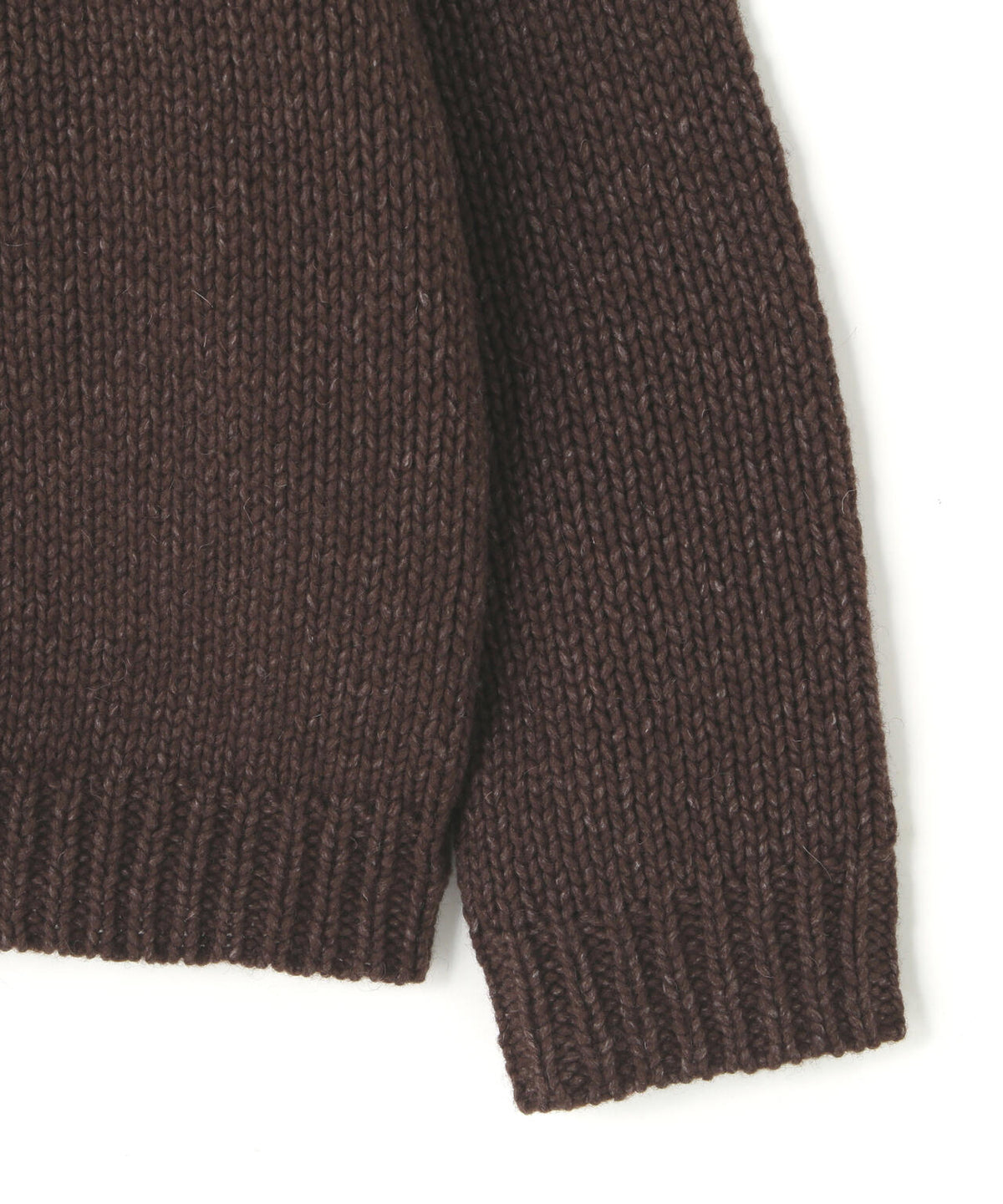 ATON / FELTED YARN CREWNECK SWEATER