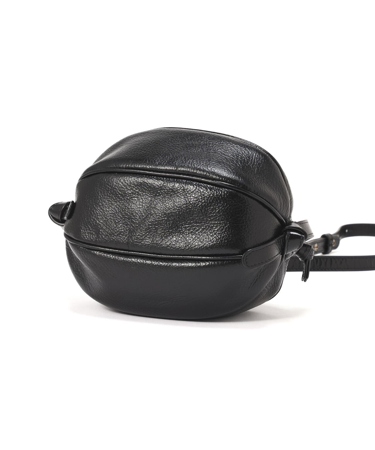 HEREU / BOYA L DISTRESSED Ball-Shaped Crossbody Bag