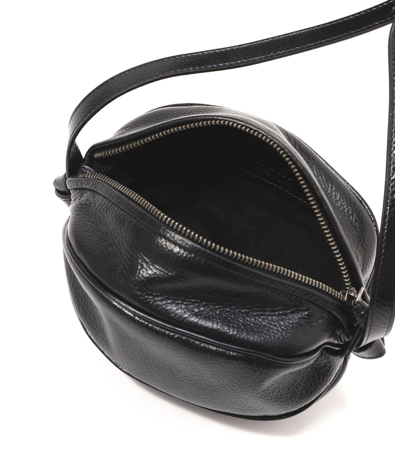 HEREU / BOYA L DISTRESSED Ball-Shaped Crossbody Bag