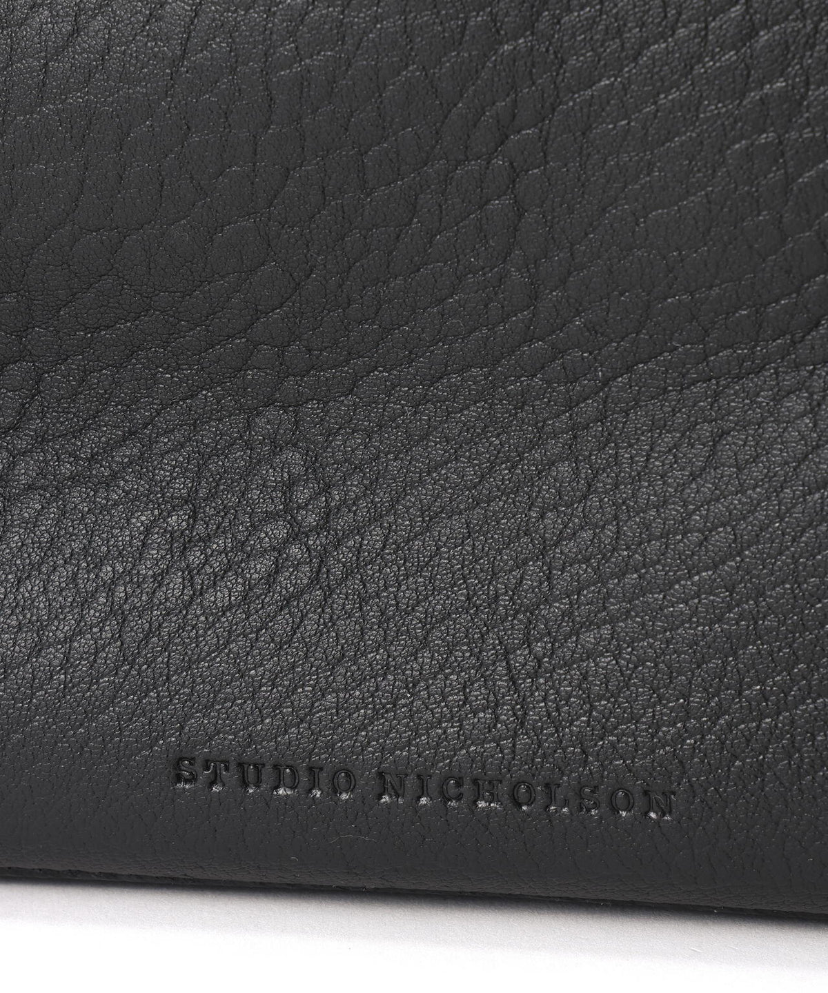 STUDIO NICHOLSON / LAMBSKIN FOLD DETAIL ZIP SHOULDER BAG