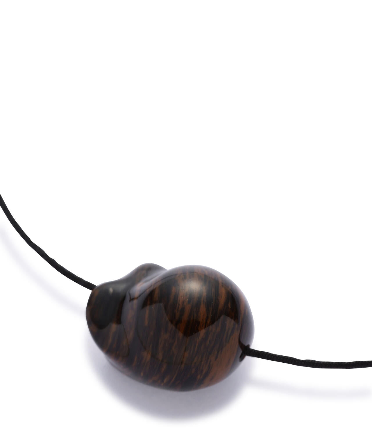 R.ALAGAN / DISTORTED STONE CHOKER MAHOGANY