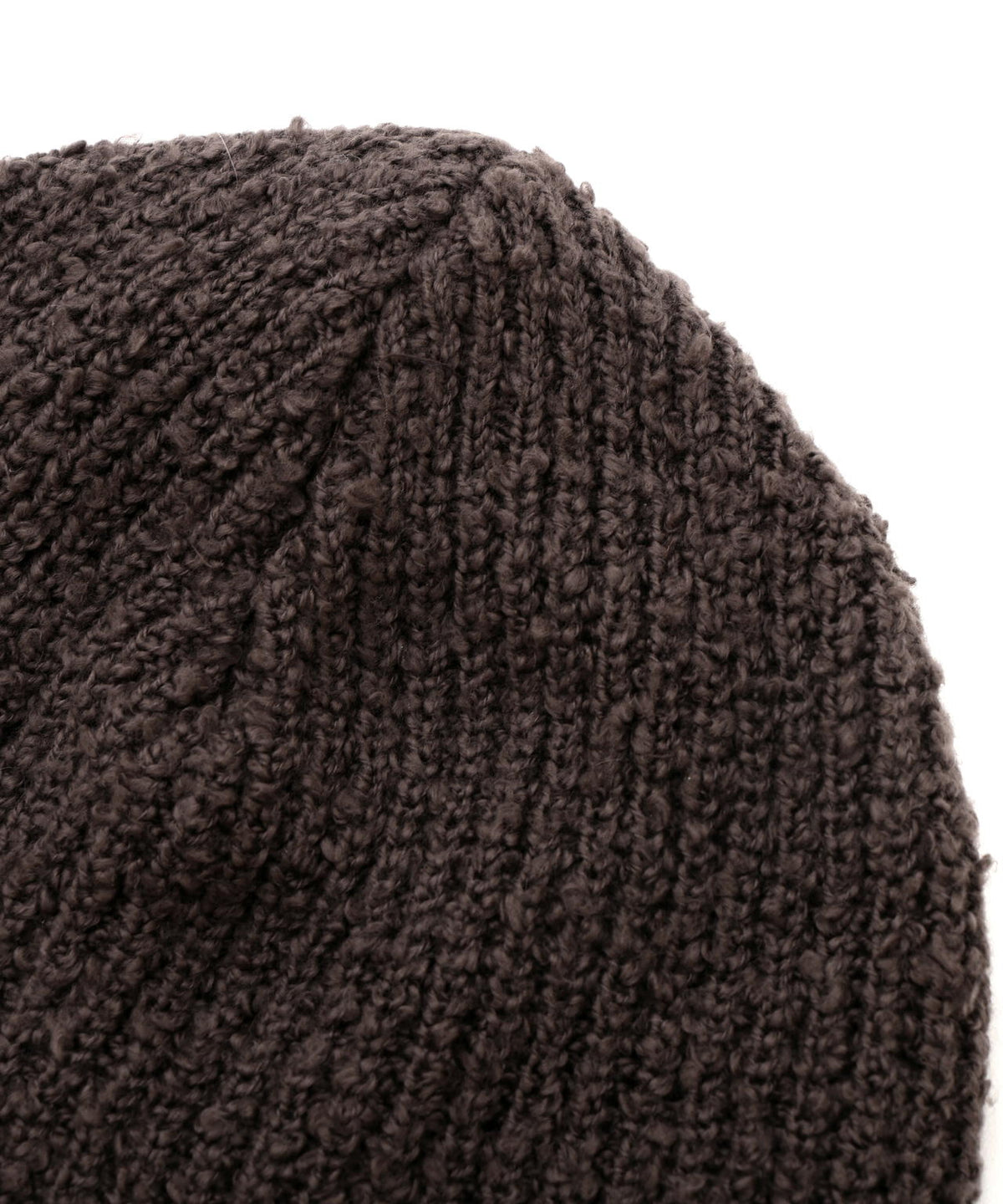 KIJIMA TAKAYUKI / [UNISEX] COTTON BOUCLE BACK LONG BEANIE