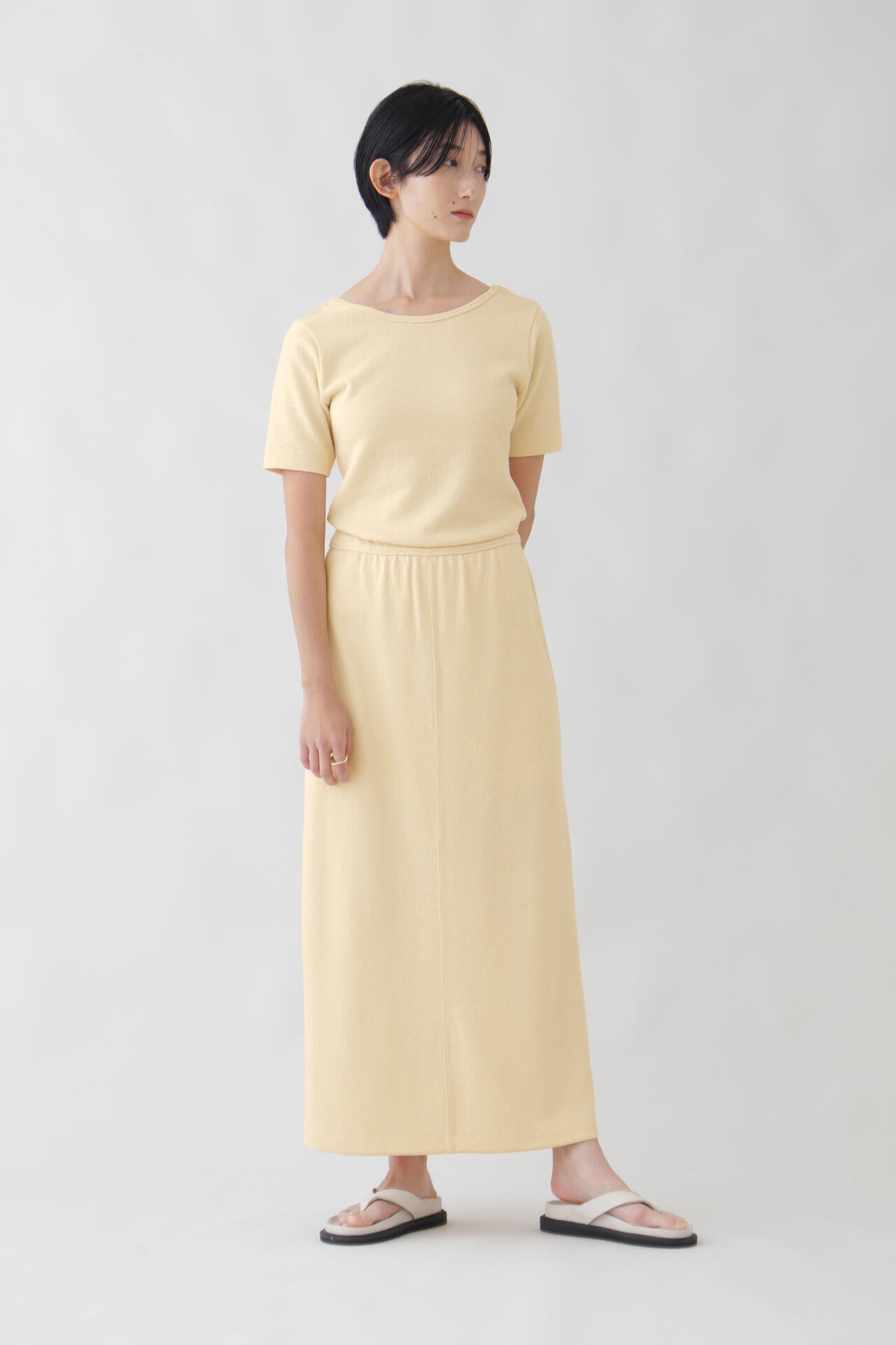 YLEVE / HIGH TWIST BOUCLE JERSEY SK
