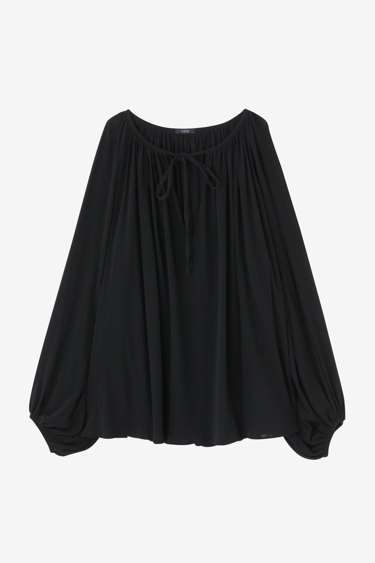 YLEVE / COTTON LINEN SHEER JERSEY PEASANT BL