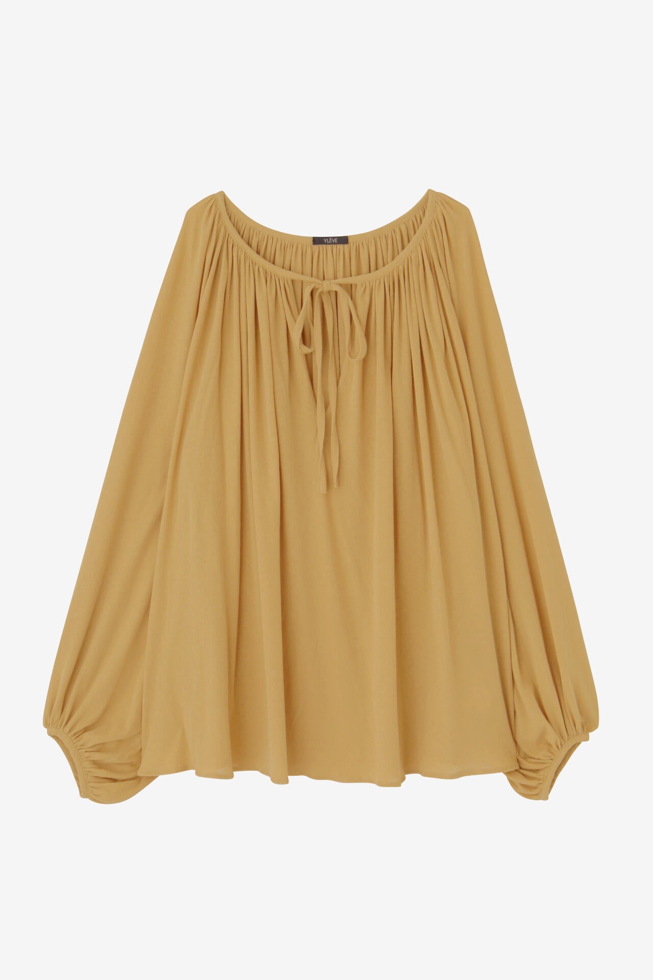 YLEVE / COTTON LINEN SHEER JERSEY PEASANT BL