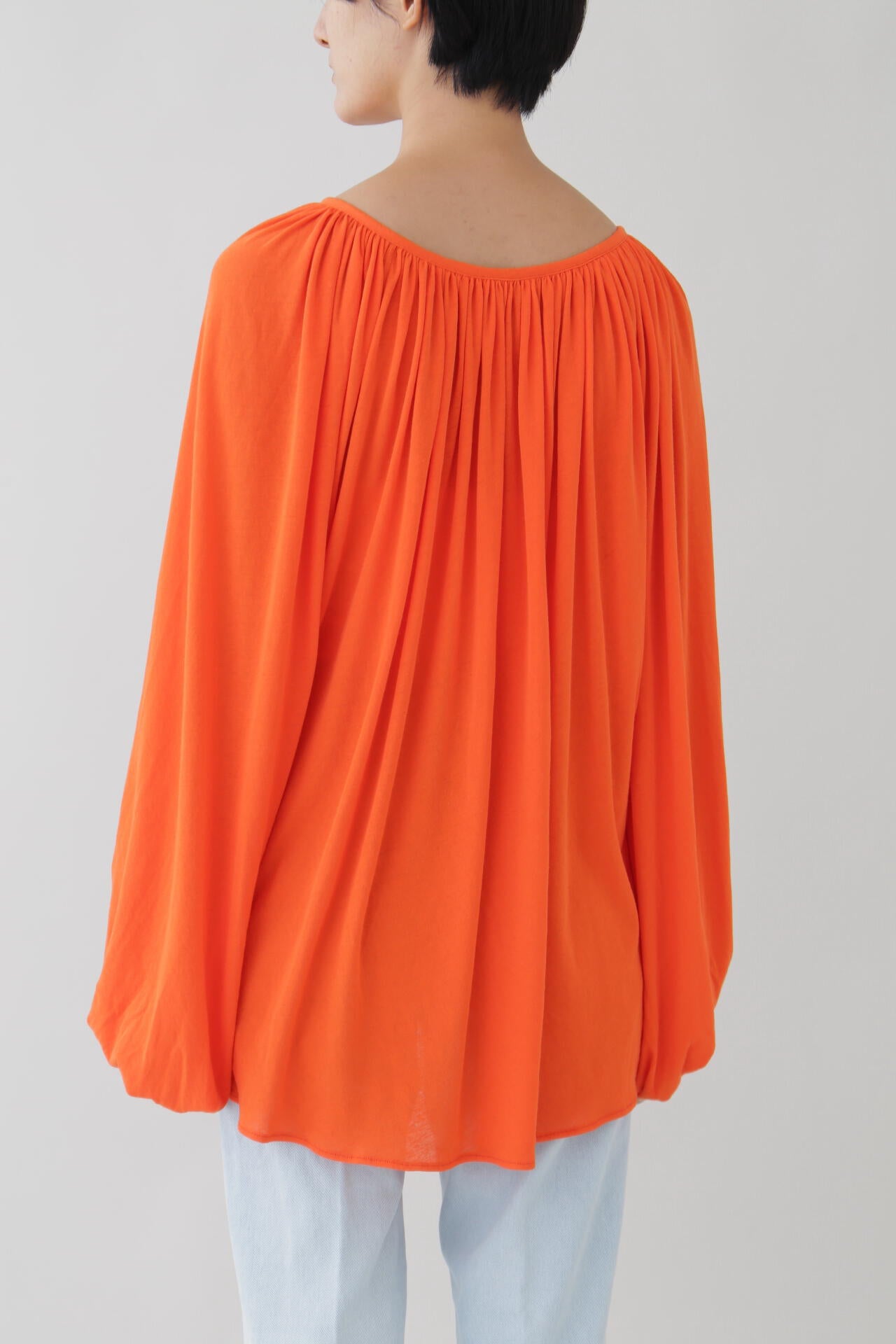 YLEVE / COTTON LINEN SHEER JERSEY PEASANT BL