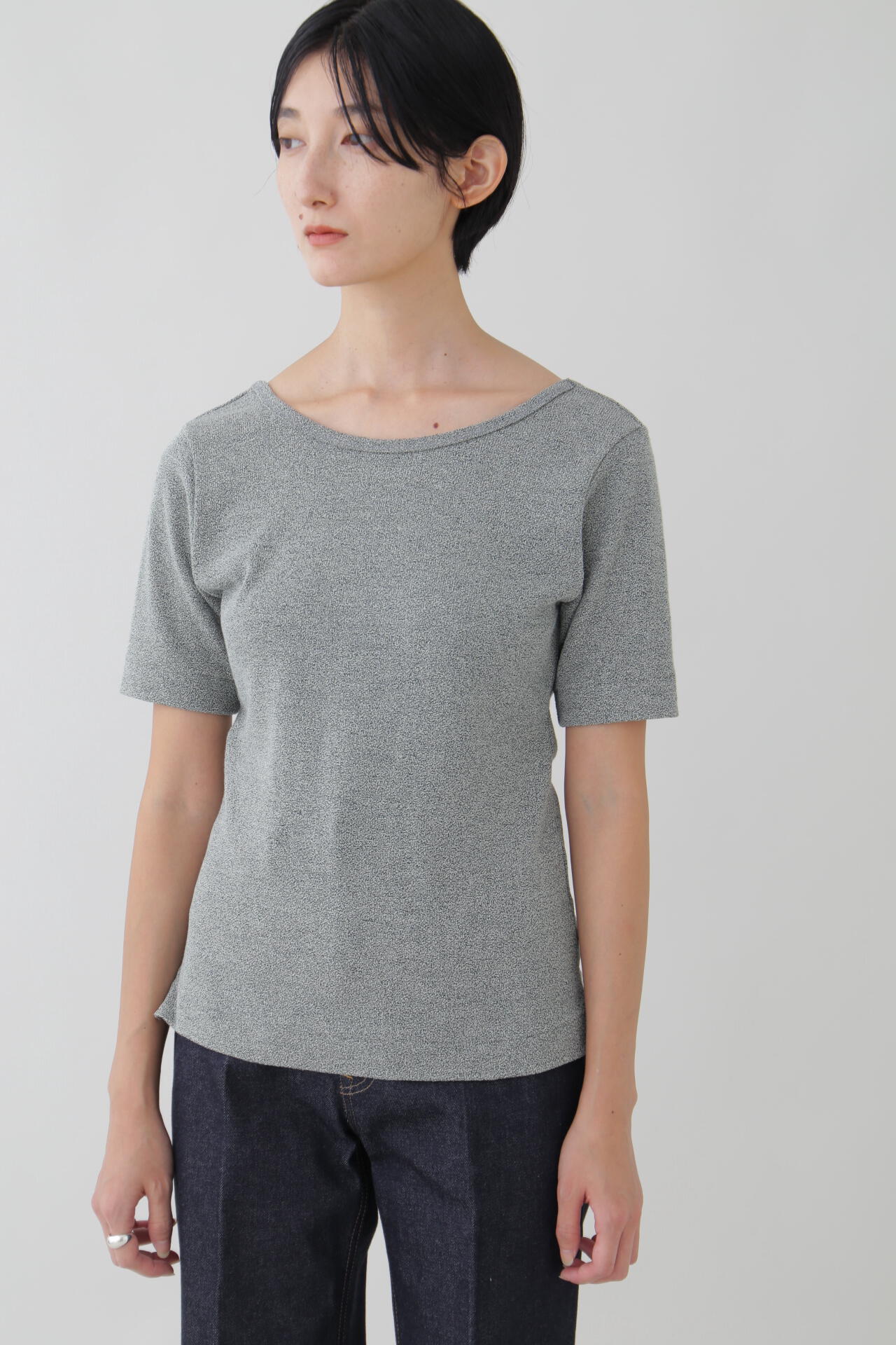 YLEVE / HIGH TWIST BOUCLE JERSEY P/O