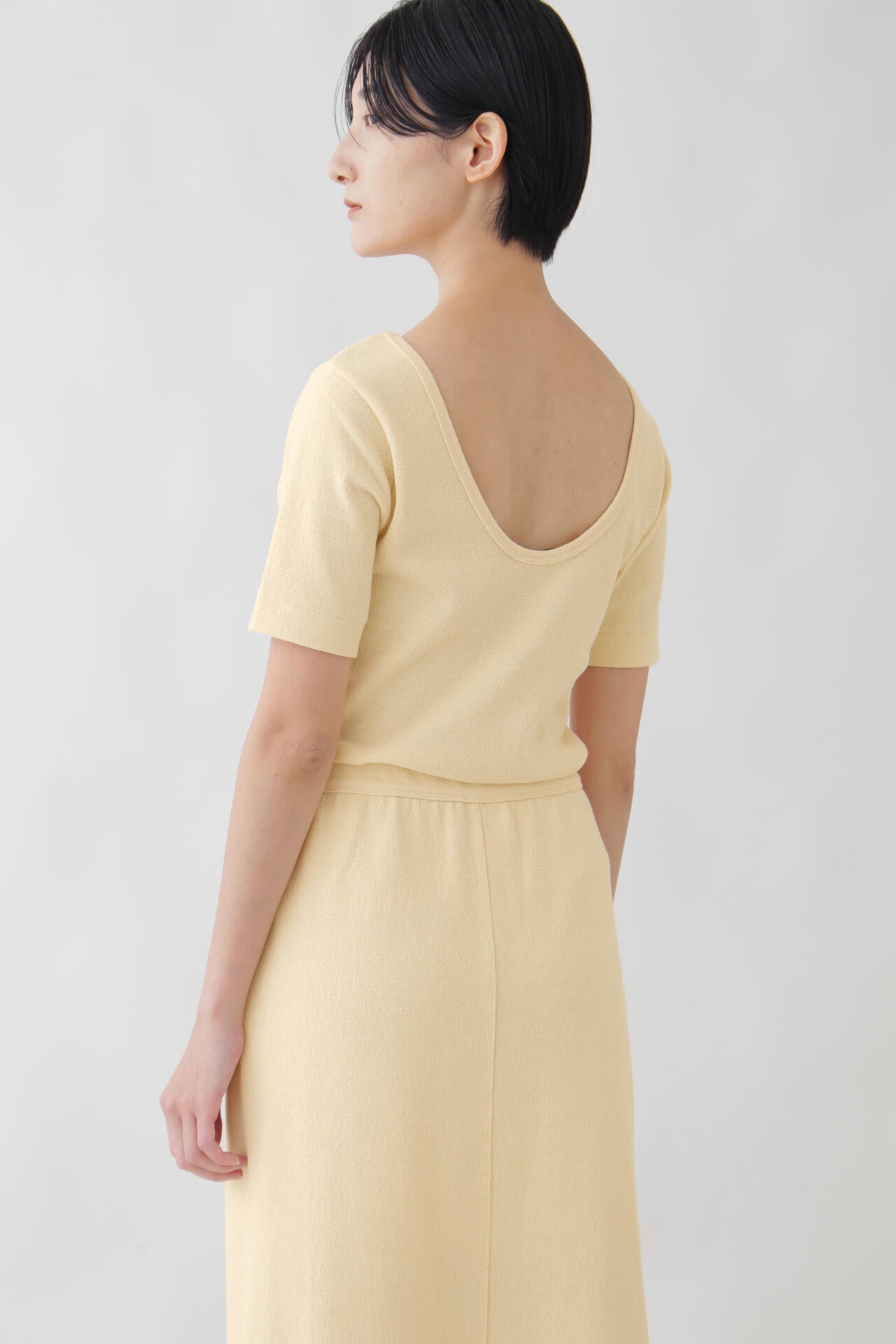 YLEVE / HIGH TWIST BOUCLE JERSEY P/O