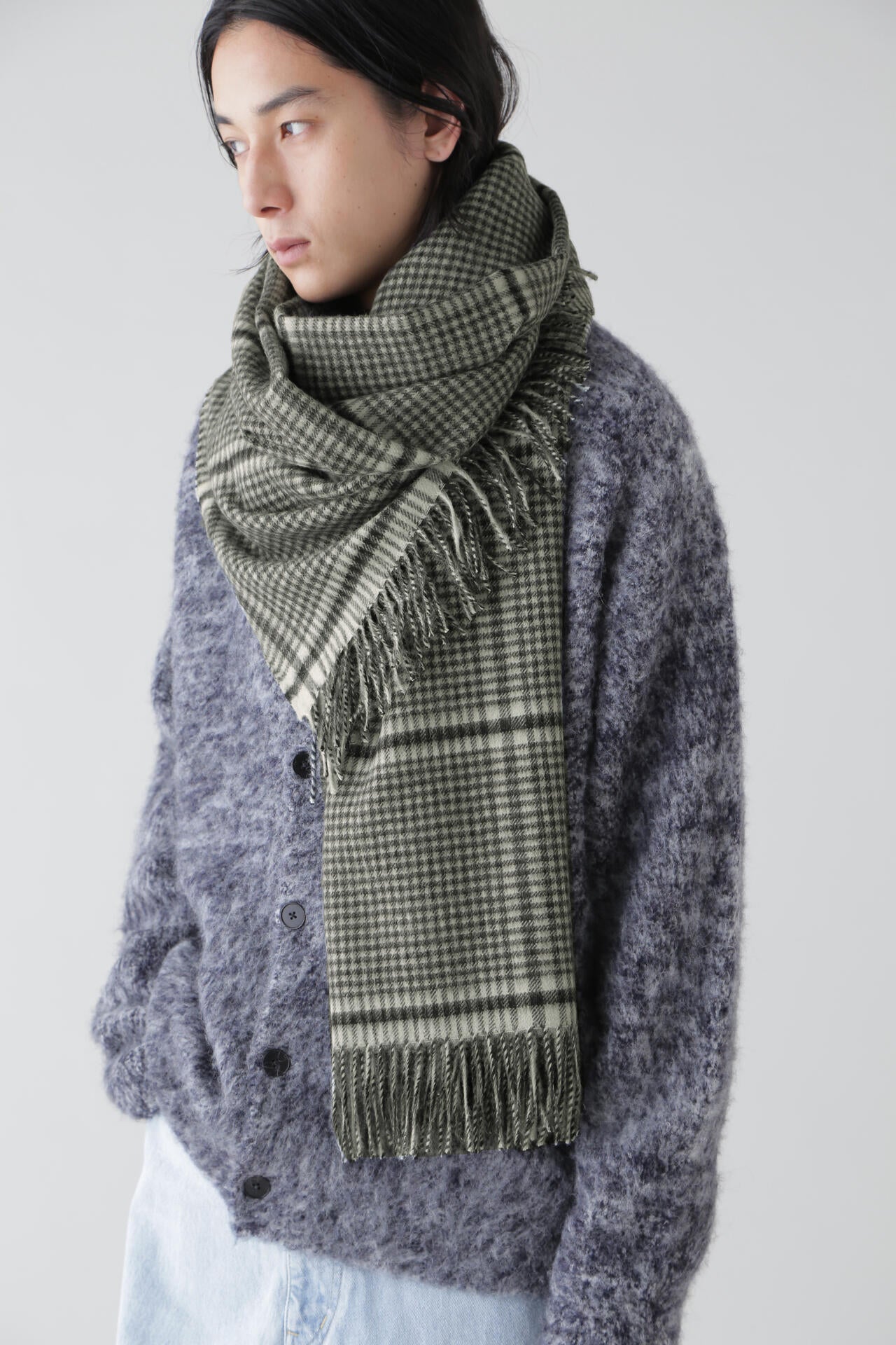 YLEVE × THE INOUE BROTHERS / DOUBLE FACE BRUSHED STOLE | YLÈVE
