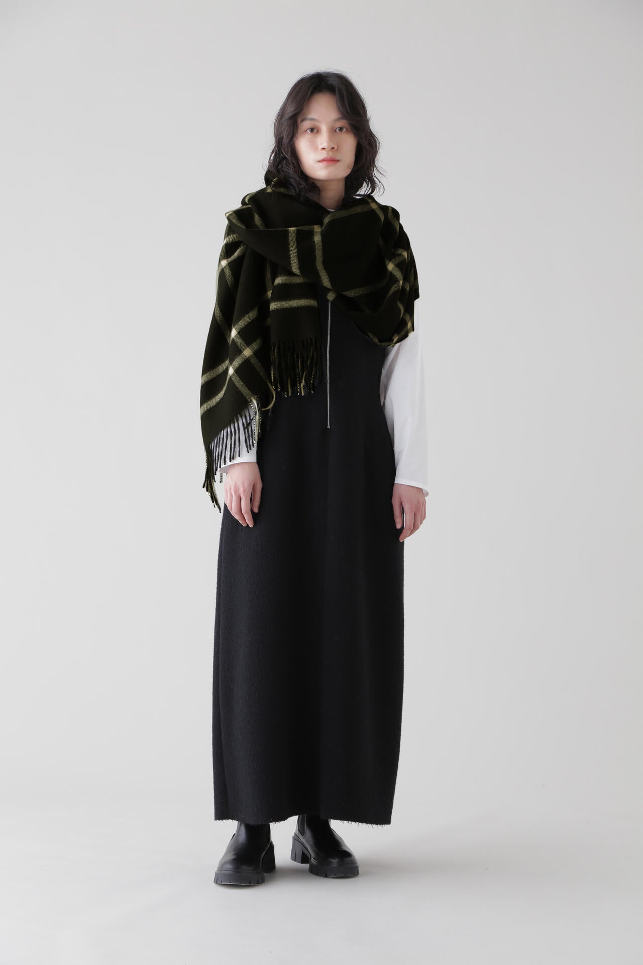 YLEVE × THE INOUE BROTHERS / DOUBLE FACE BRUSHED STOLE | YLÈVE