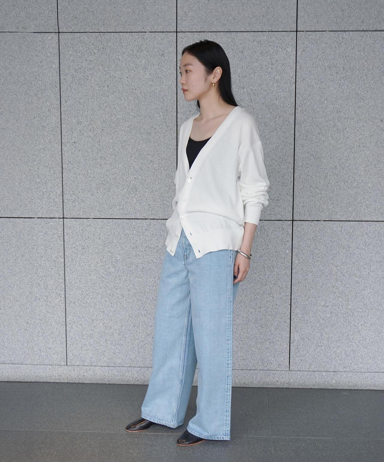 YLEVE / WASHI COTTON KNIT CARDIGAN