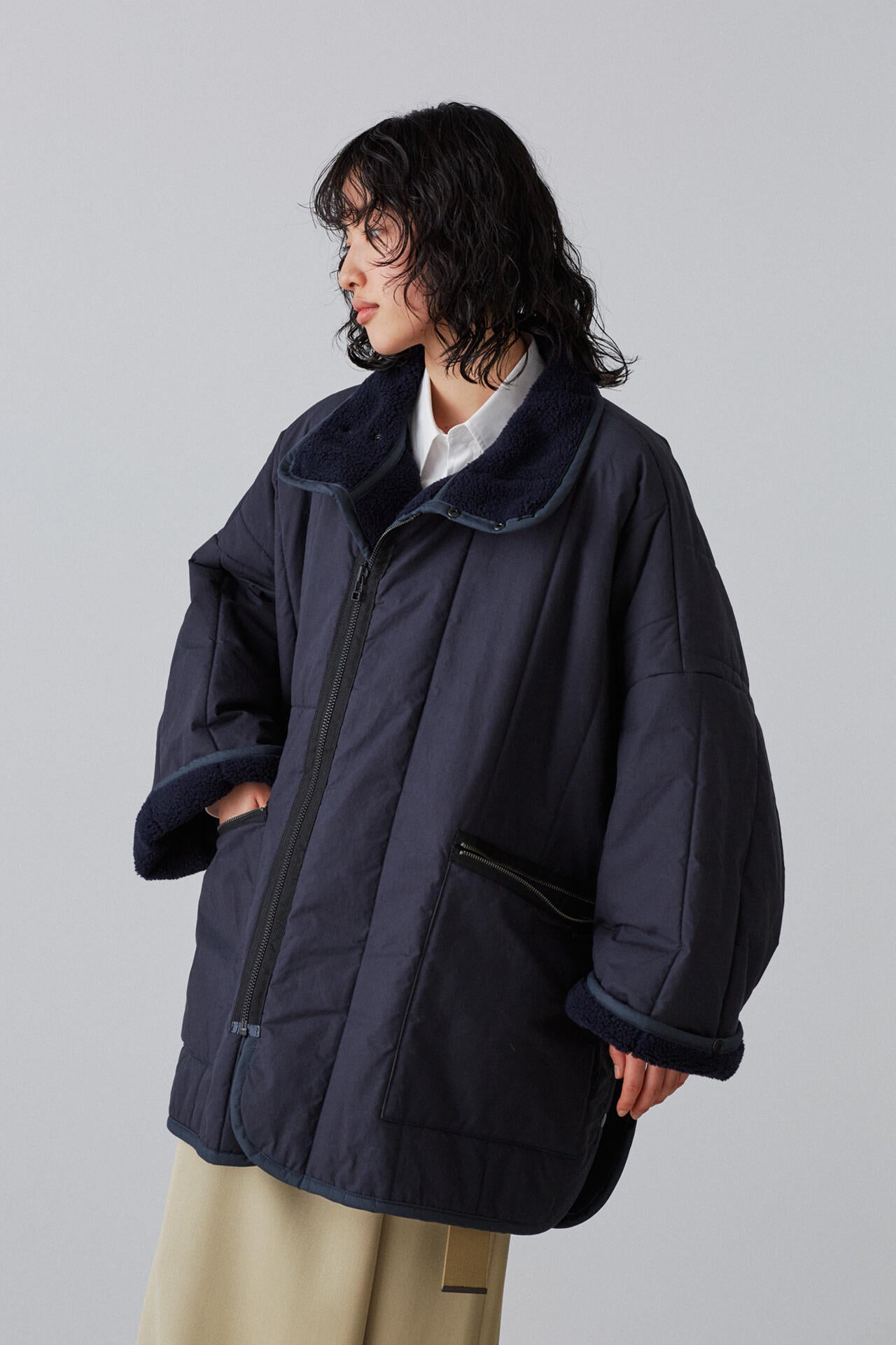 LAVENHAM × YLÈVE / PONCHO JACKET