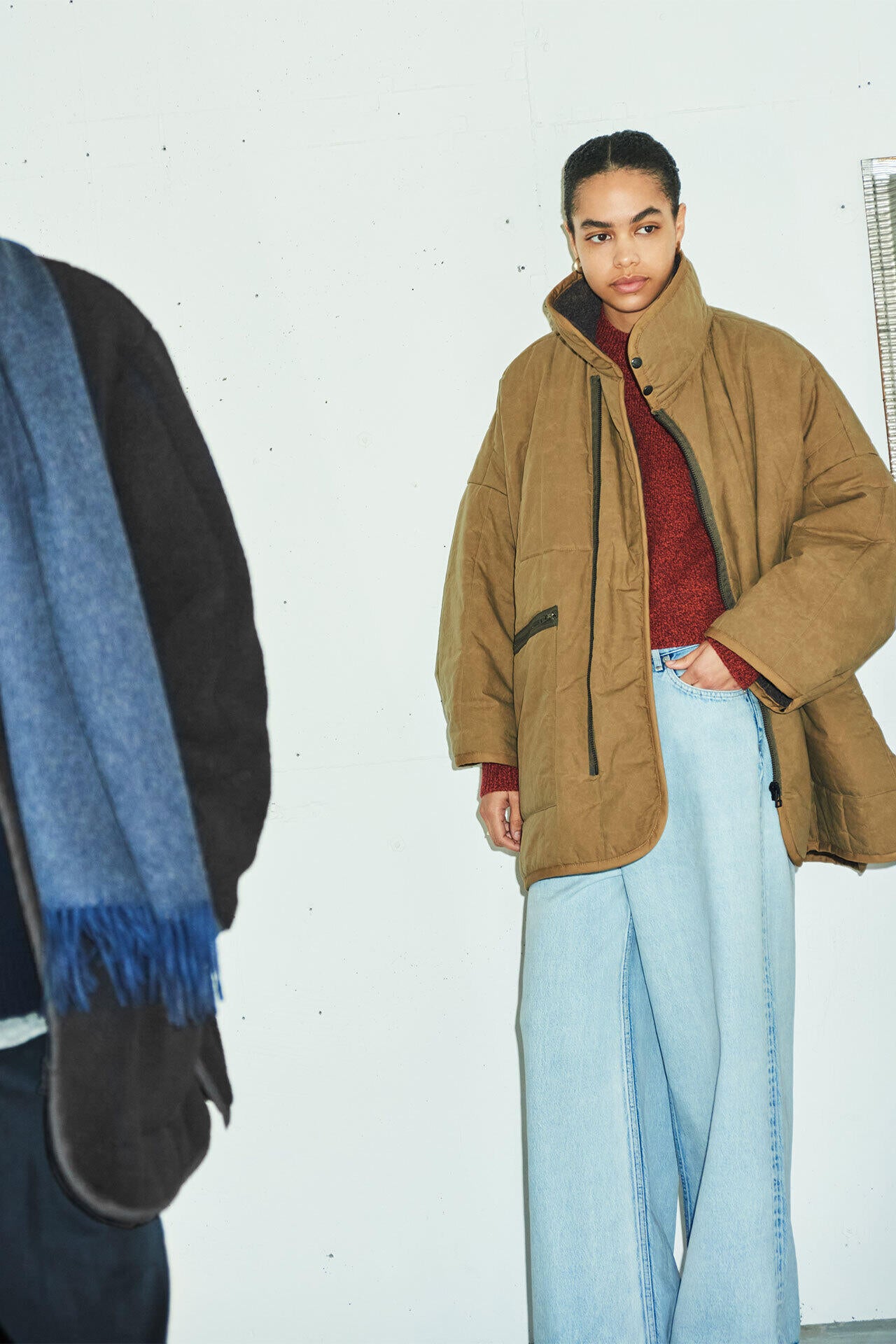 LAVENHAM × YLÈVE / PONCHO JACKET