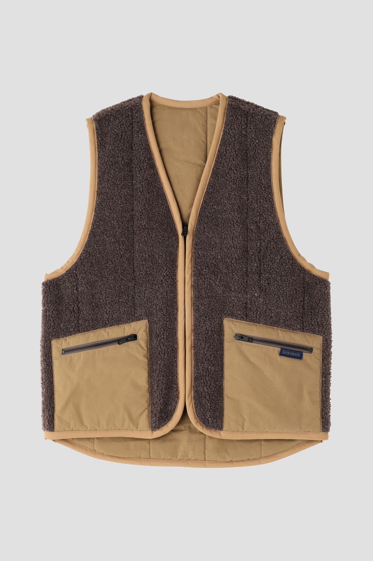 リンダマンYLÈVE LAVENHAM × YLÈVE / REVERSIBLE ZIP FRONT GILET | YLÈVE（イレーヴ