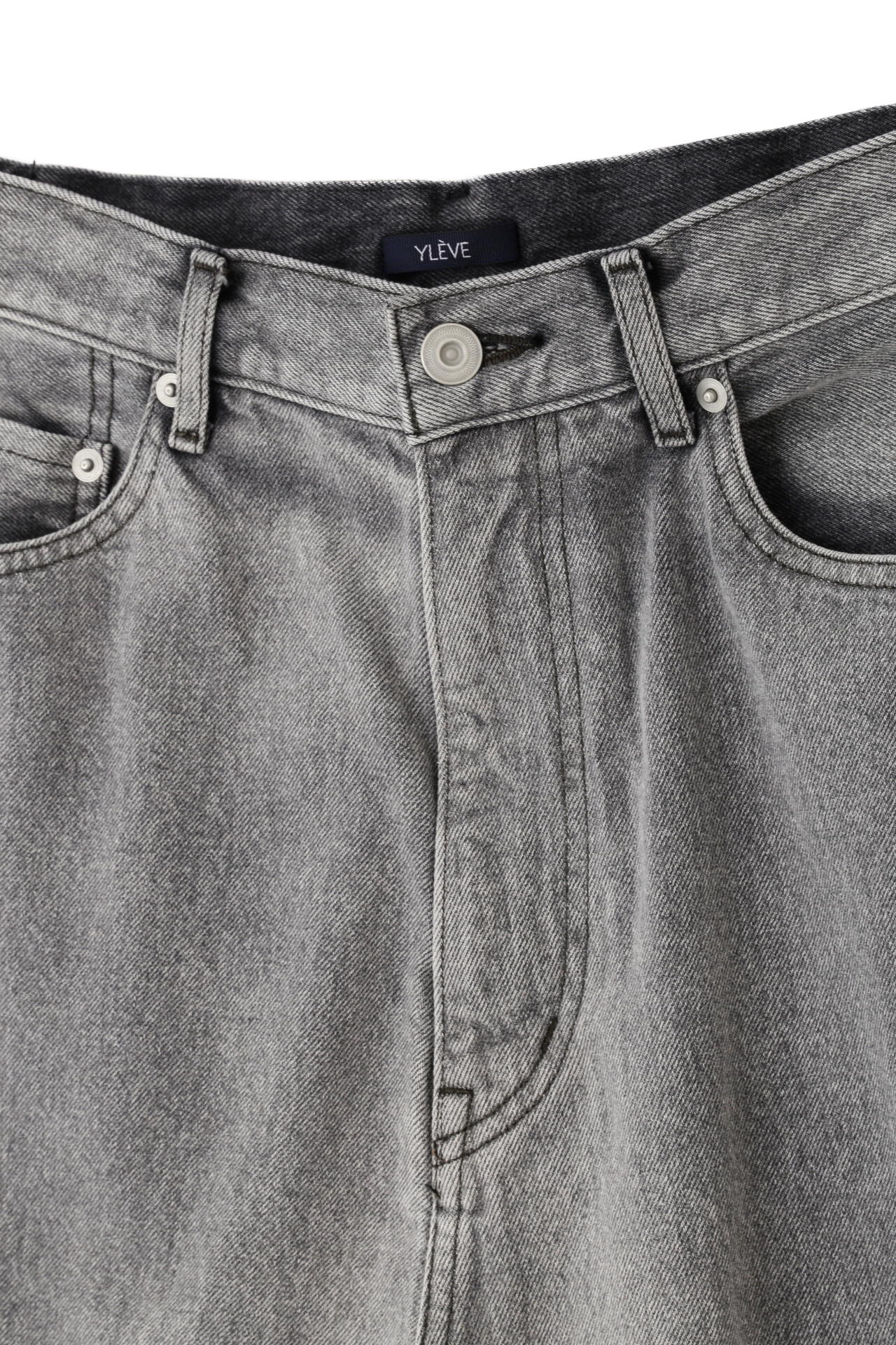 YLEVE / 13.5oz DENIM HIGH WAIST WIDE FADE