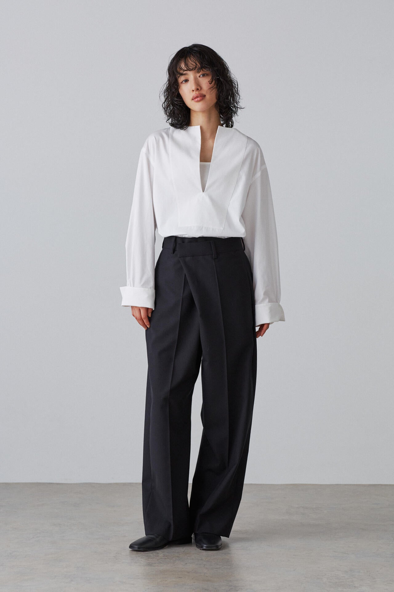 BOURRIENNE × YLEVE / SUPIMA COTTON TYPEWRITER LONG SH / KAN
