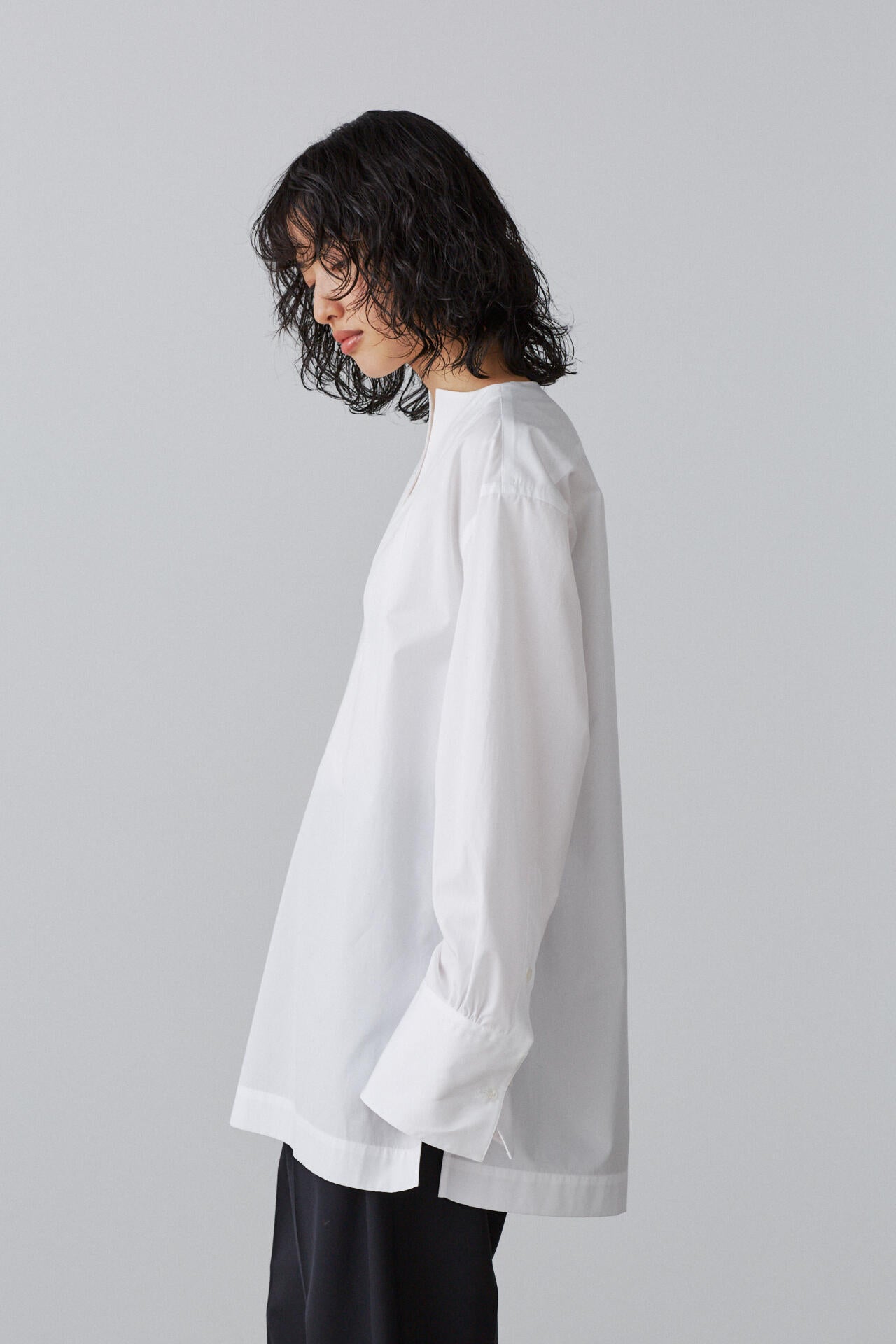BOURRIENNE × YLEVE / SUPIMA COTTON TYPEWRITER LONG SH / KAN