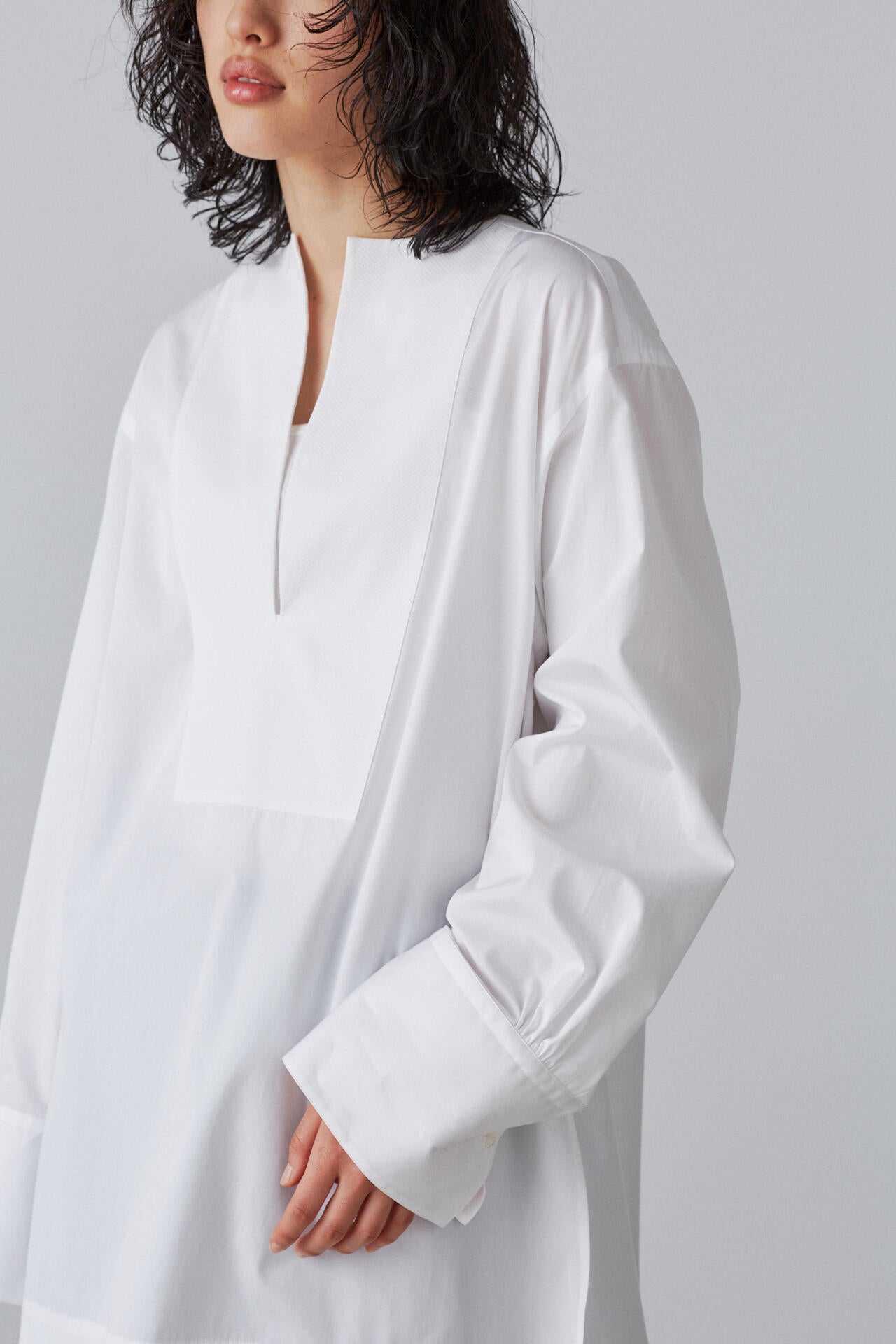 BOURRIENNE × YLEVE / SUPIMA COTTON TYPEWRITER LONG SH / KAN